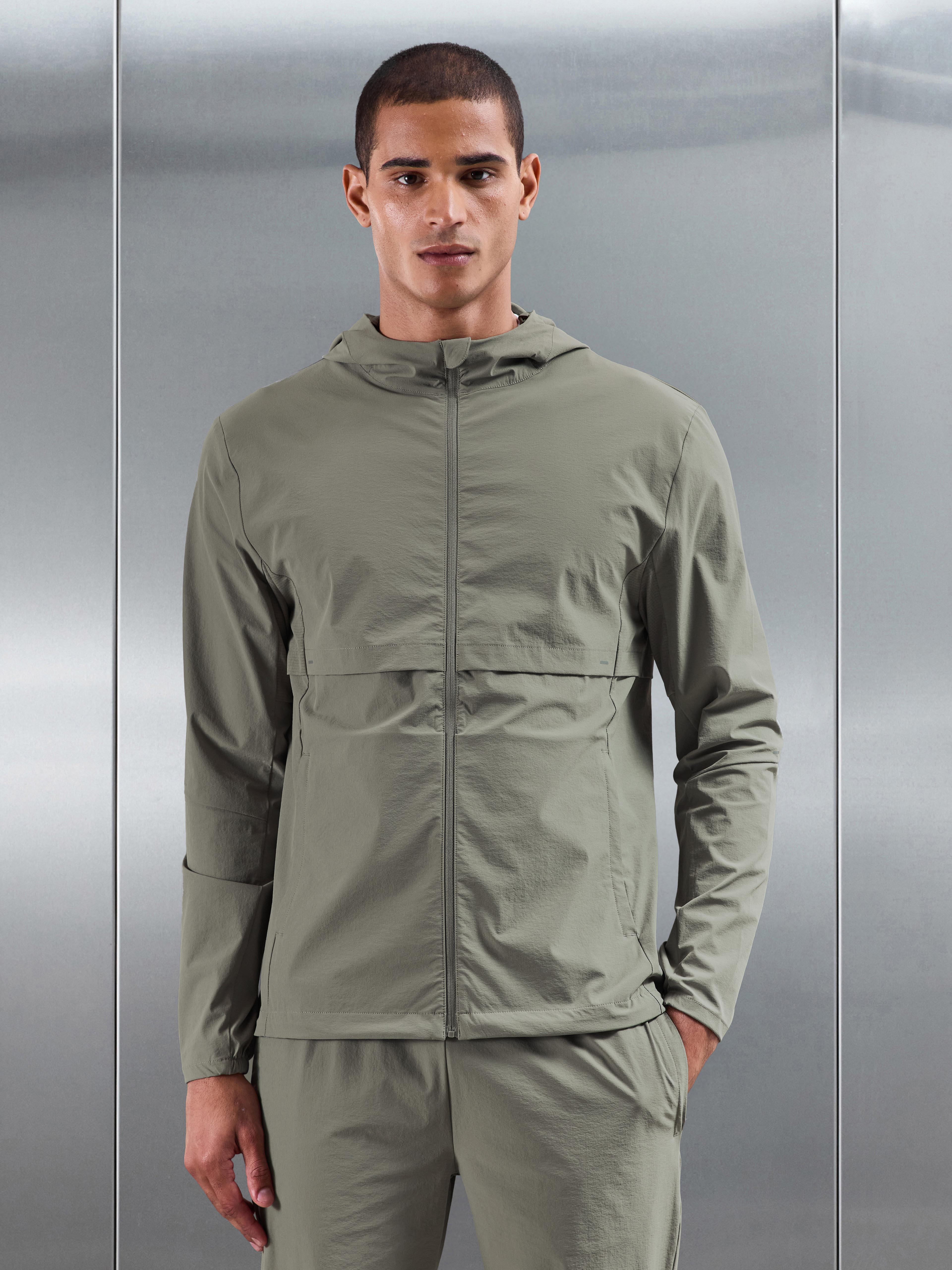 Performance Windbreaker in Sage