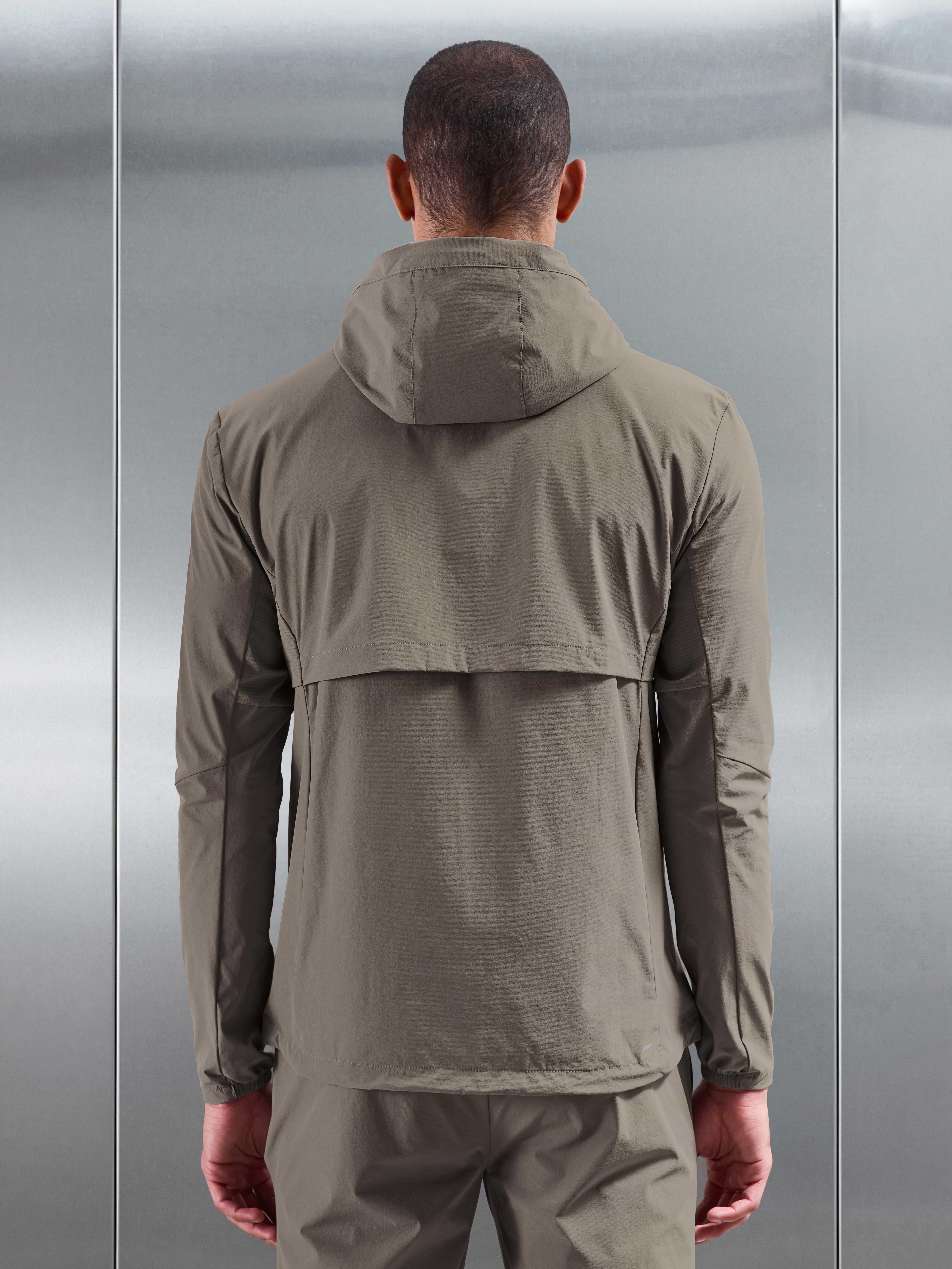 Performance Windbreaker in Taupe