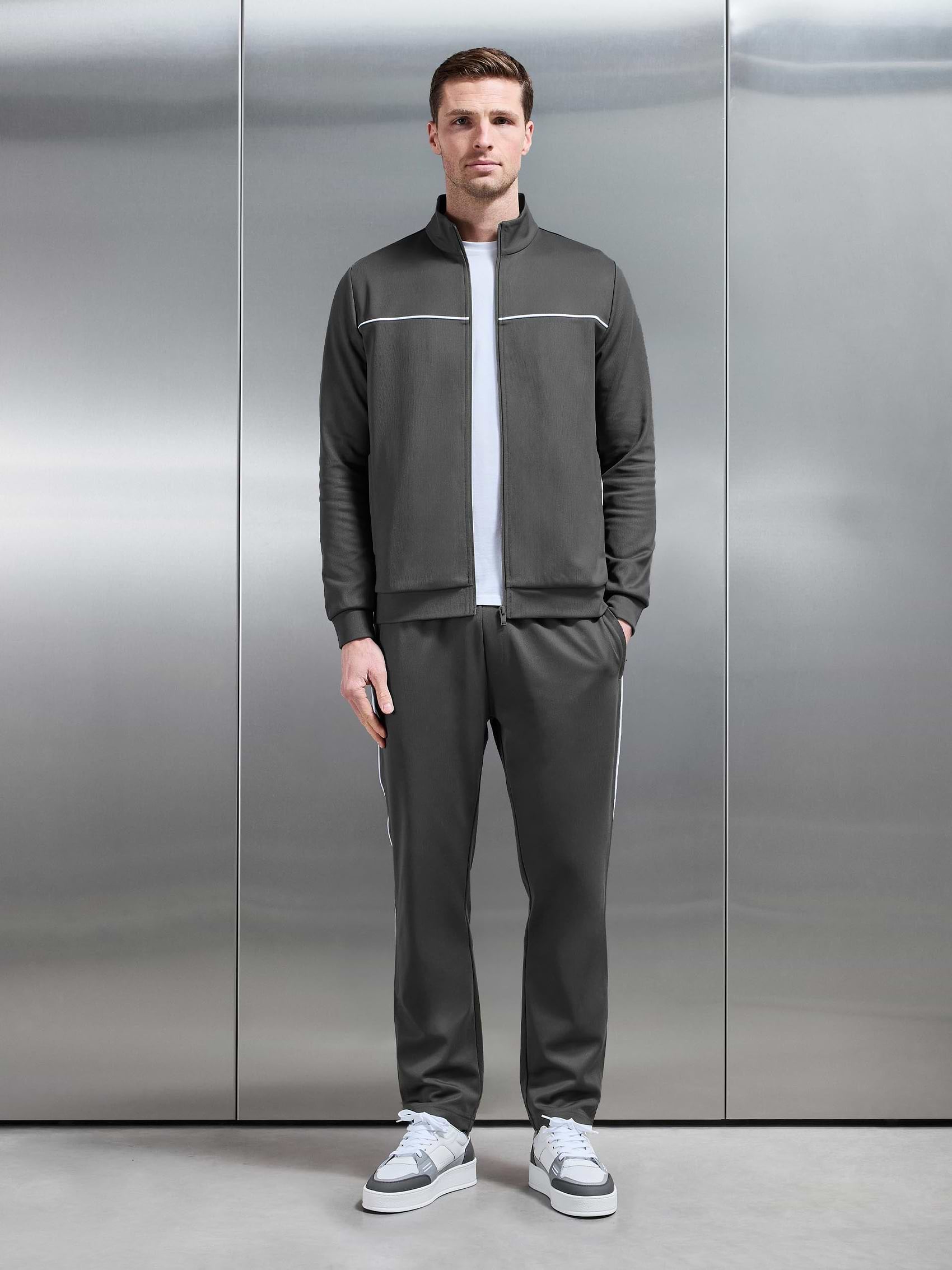 Piping Track Pant in Grey | ARNE UK