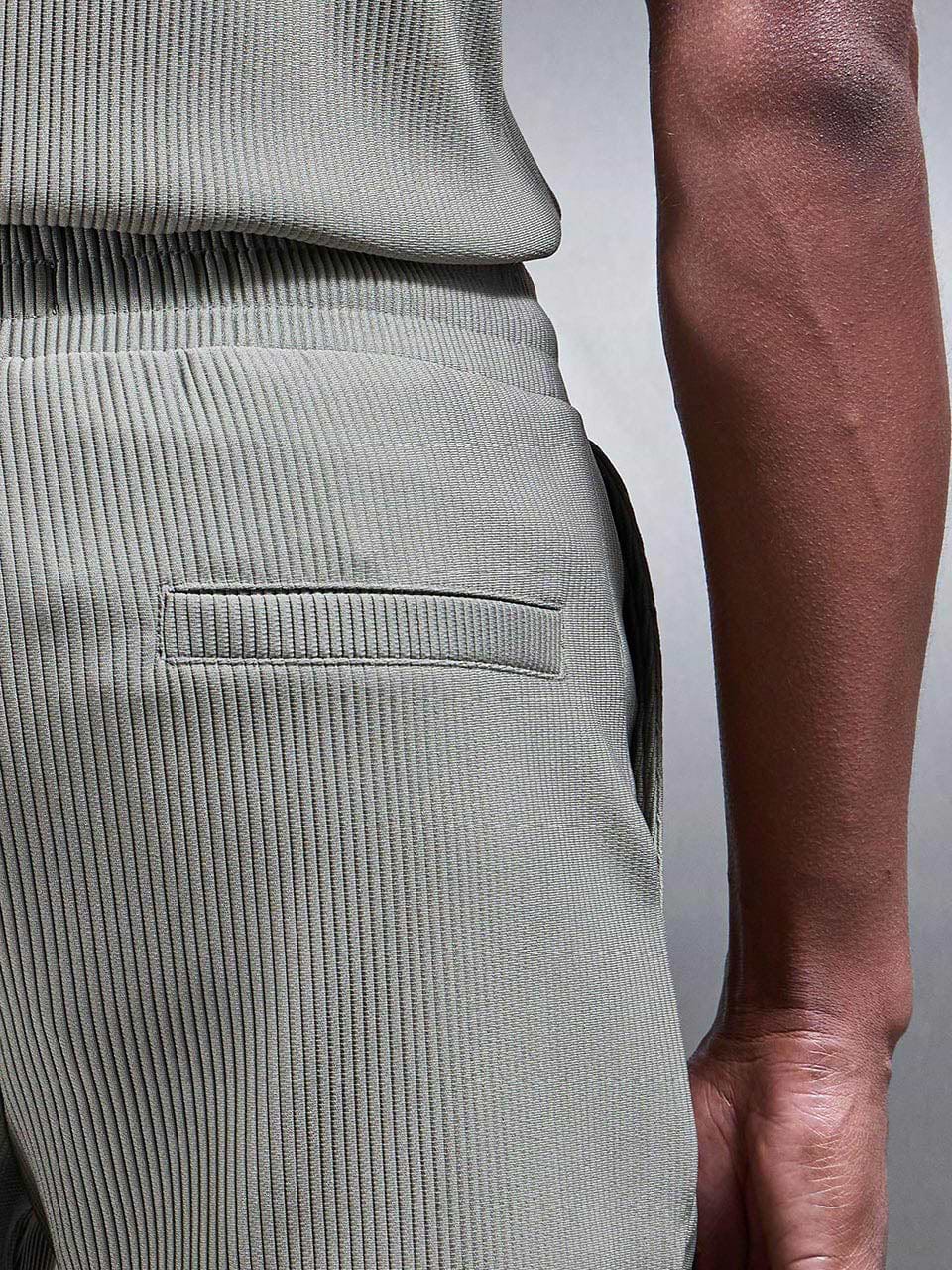 Pleated Short in Sage