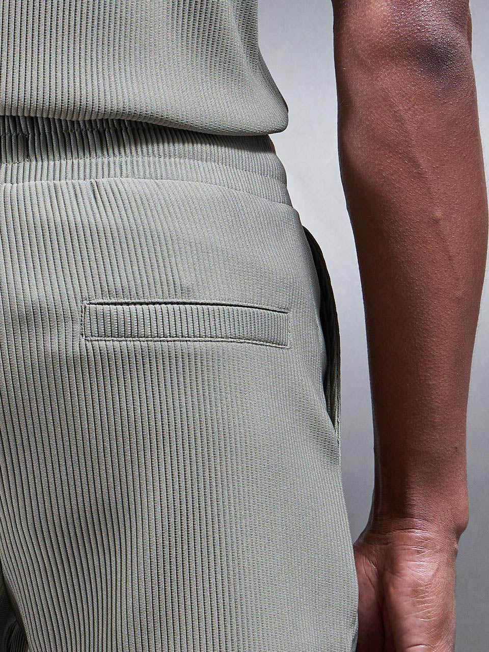 Pleated Short in Sage