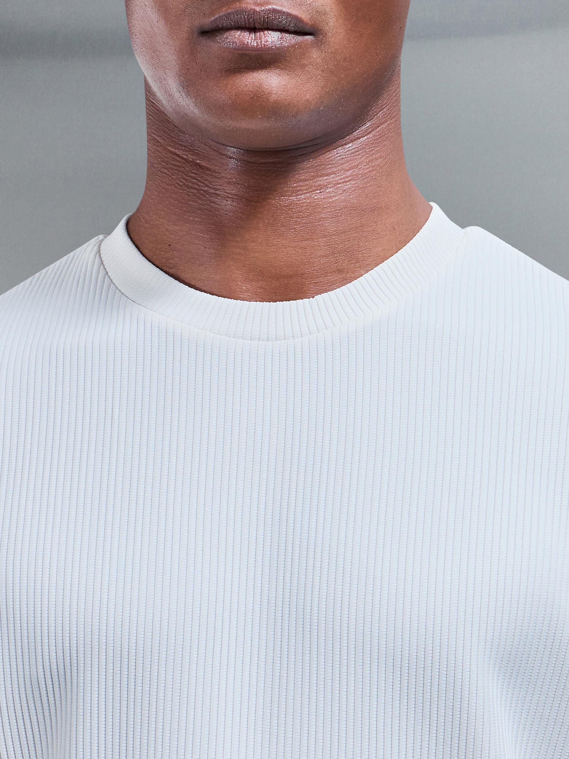 Pleated T-Shirt in Ecru
