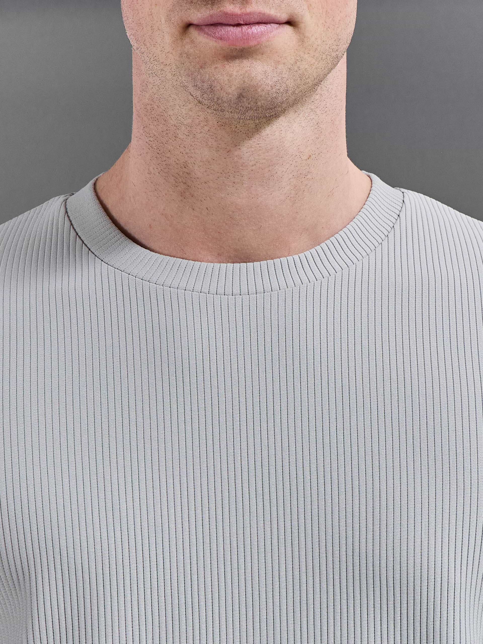 Pleated T-Shirt in Stone