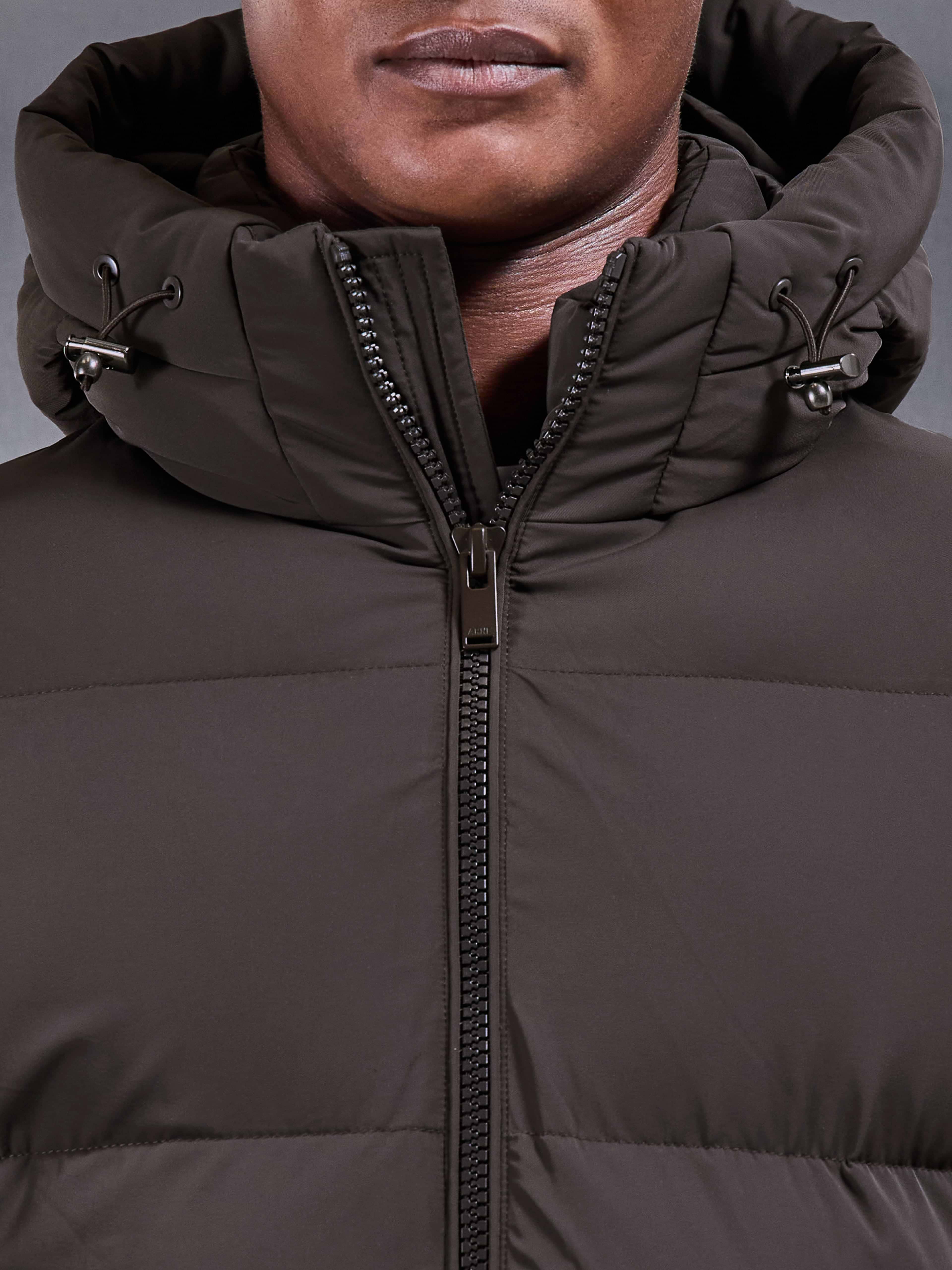 Puffer Parka in Brown