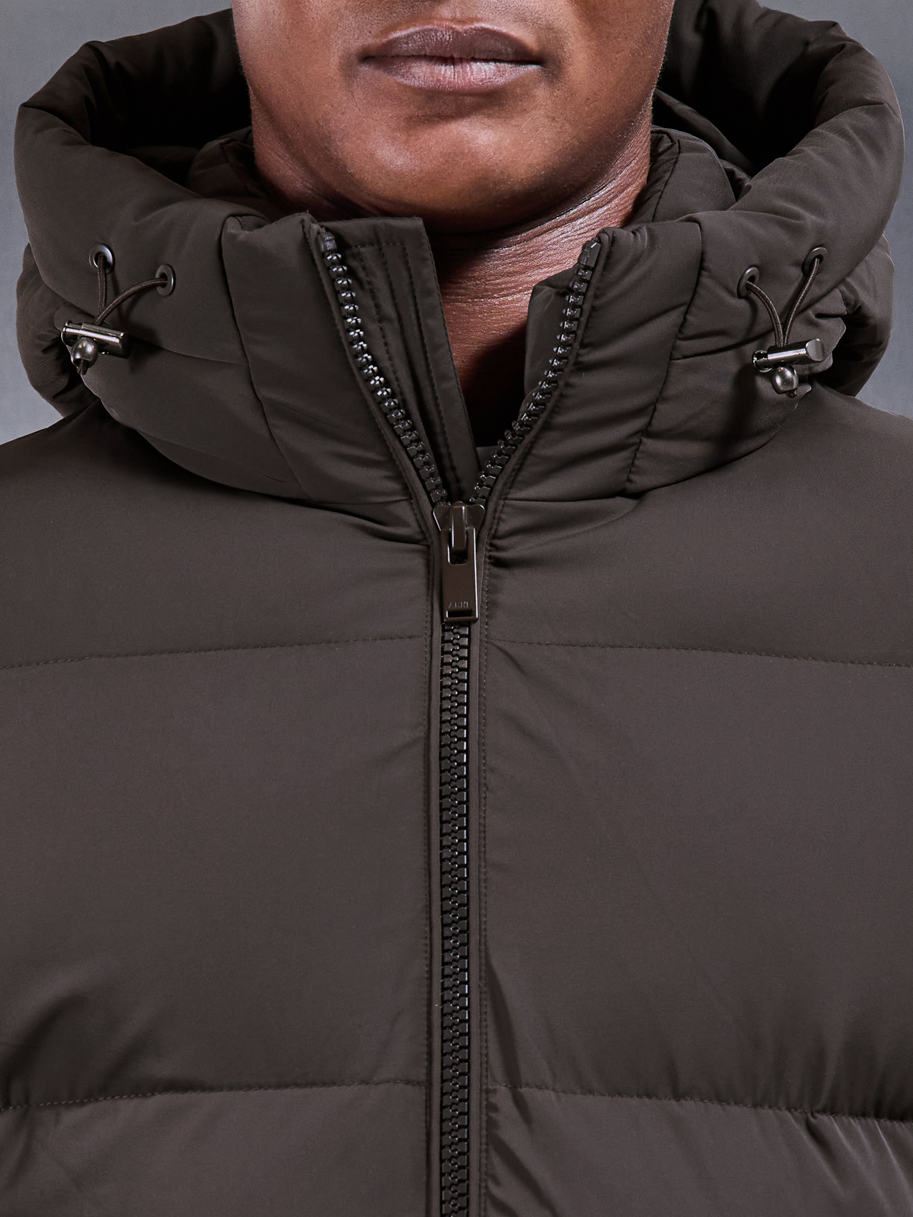 Puffer Parka in Brown