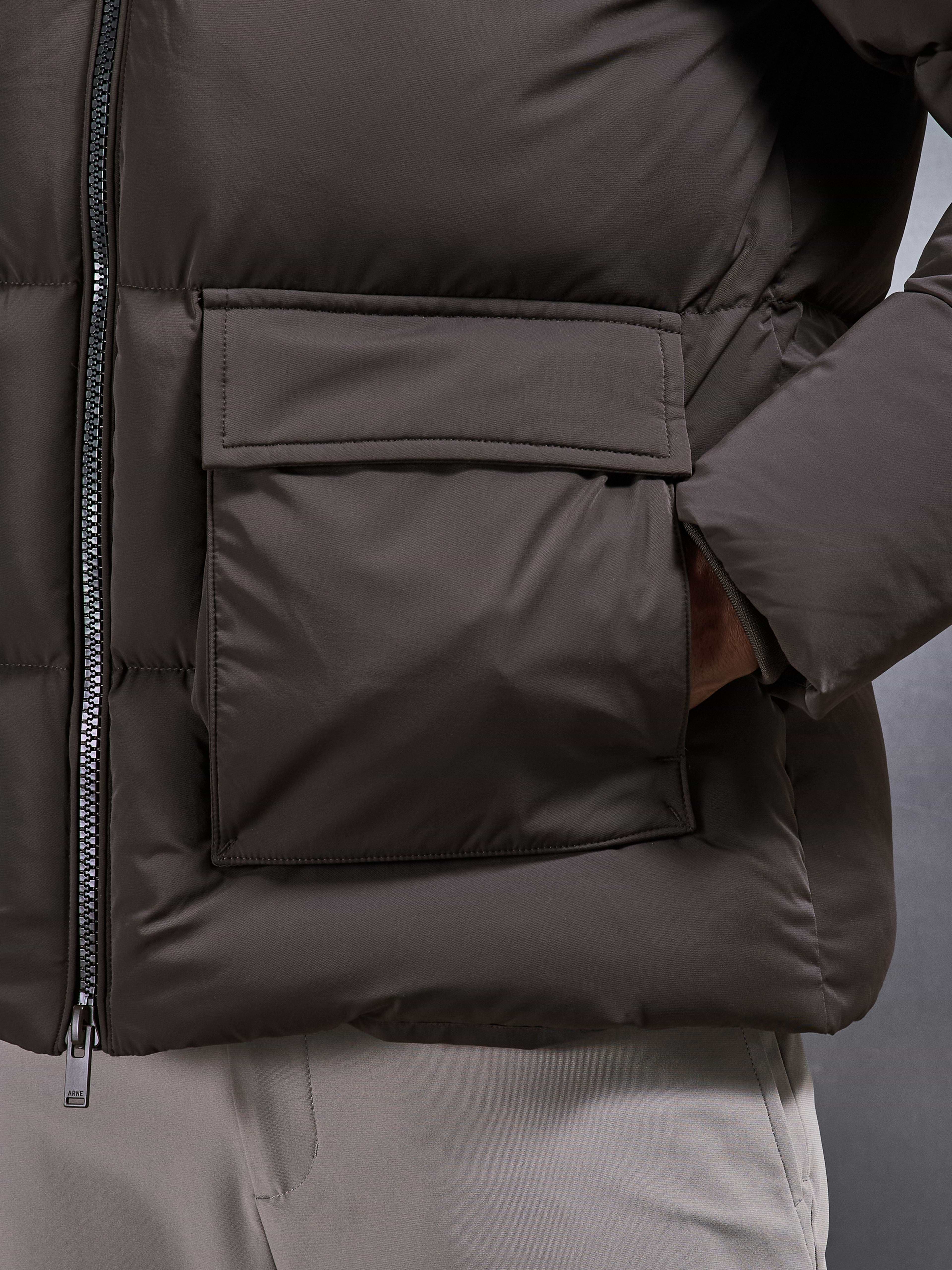 Puffer Parka in Brown
