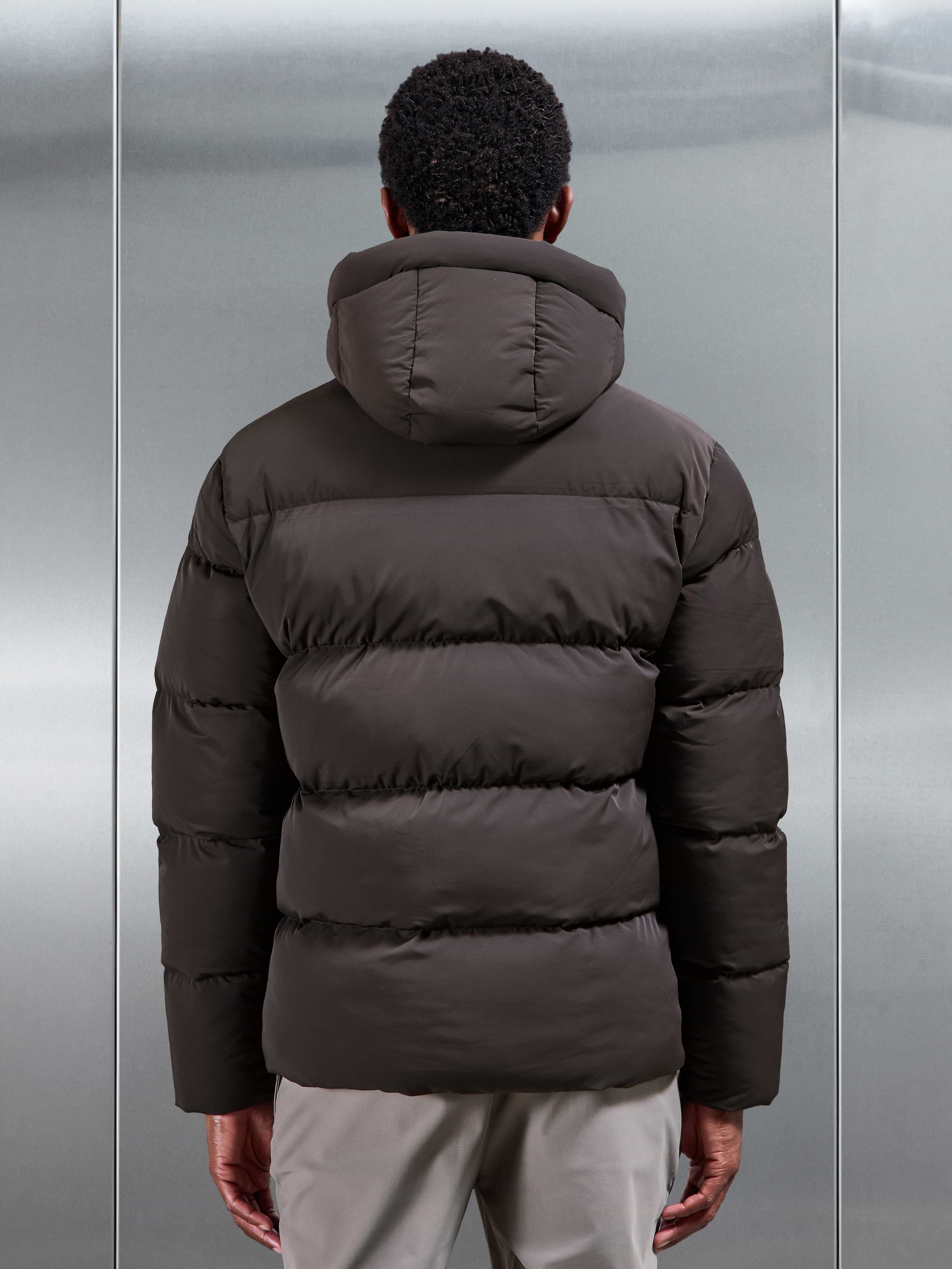 Puffer Parka in Brown
