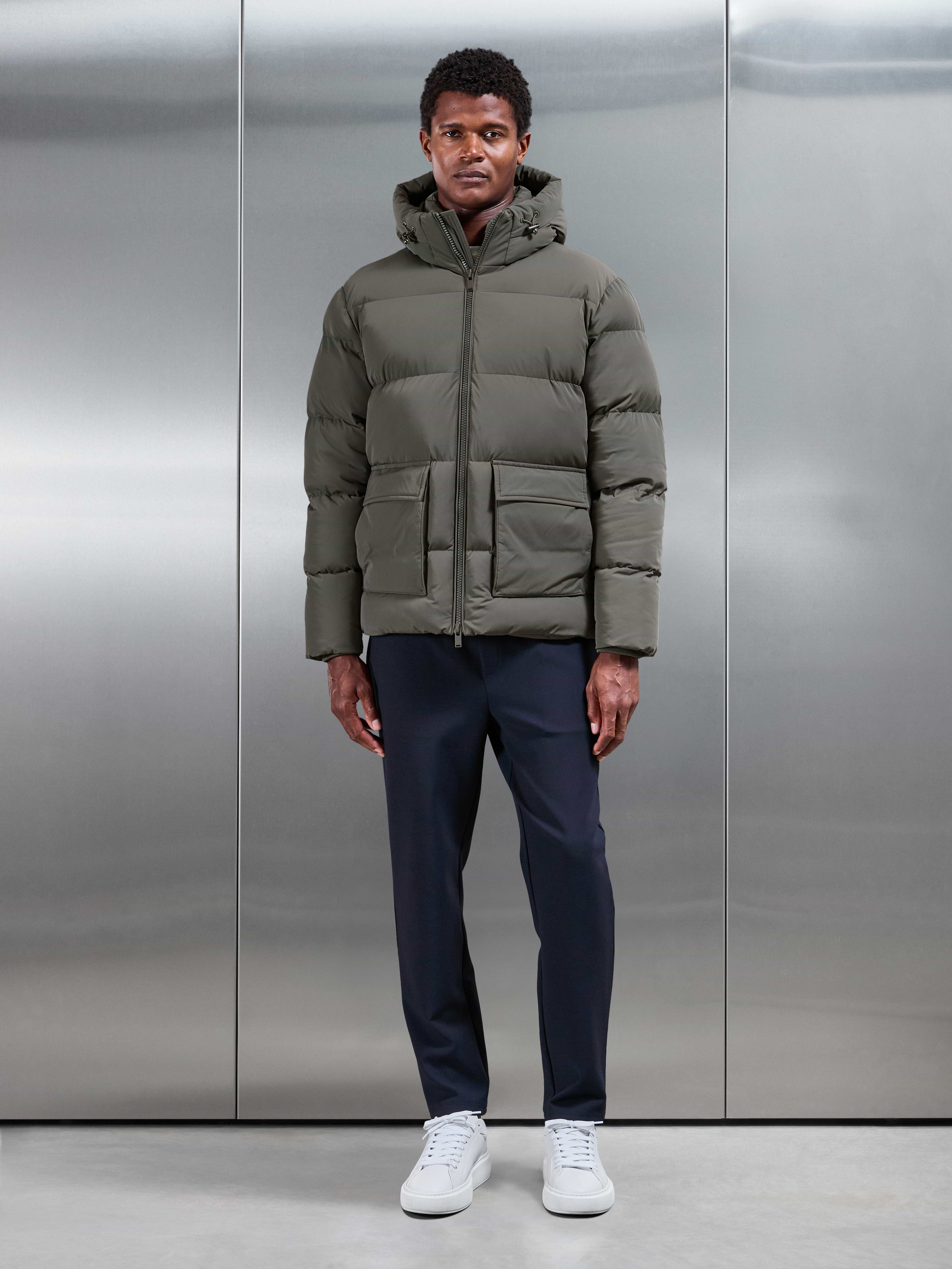 Puffer Parka in Olive