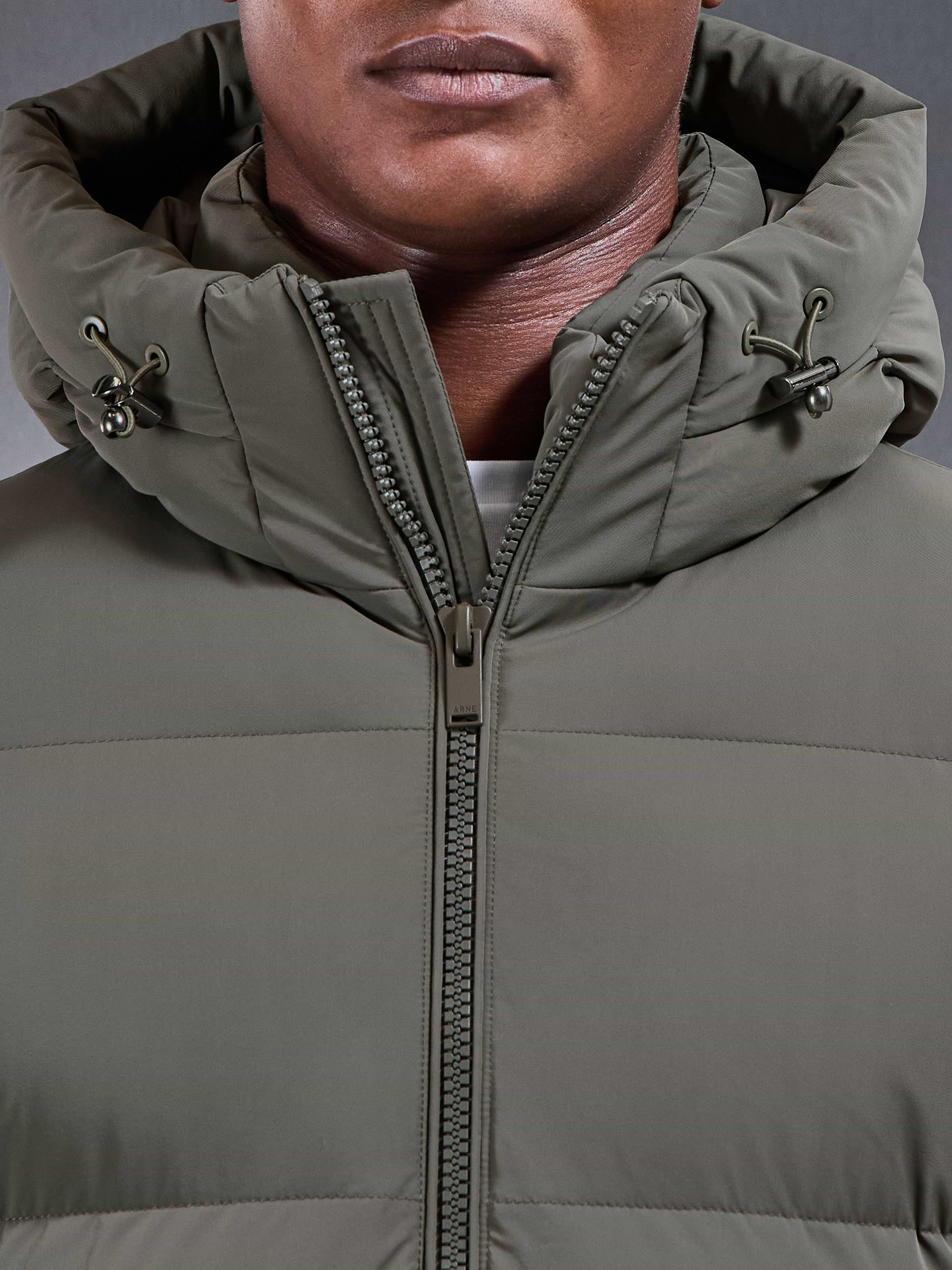 Puffer Parka in Olive