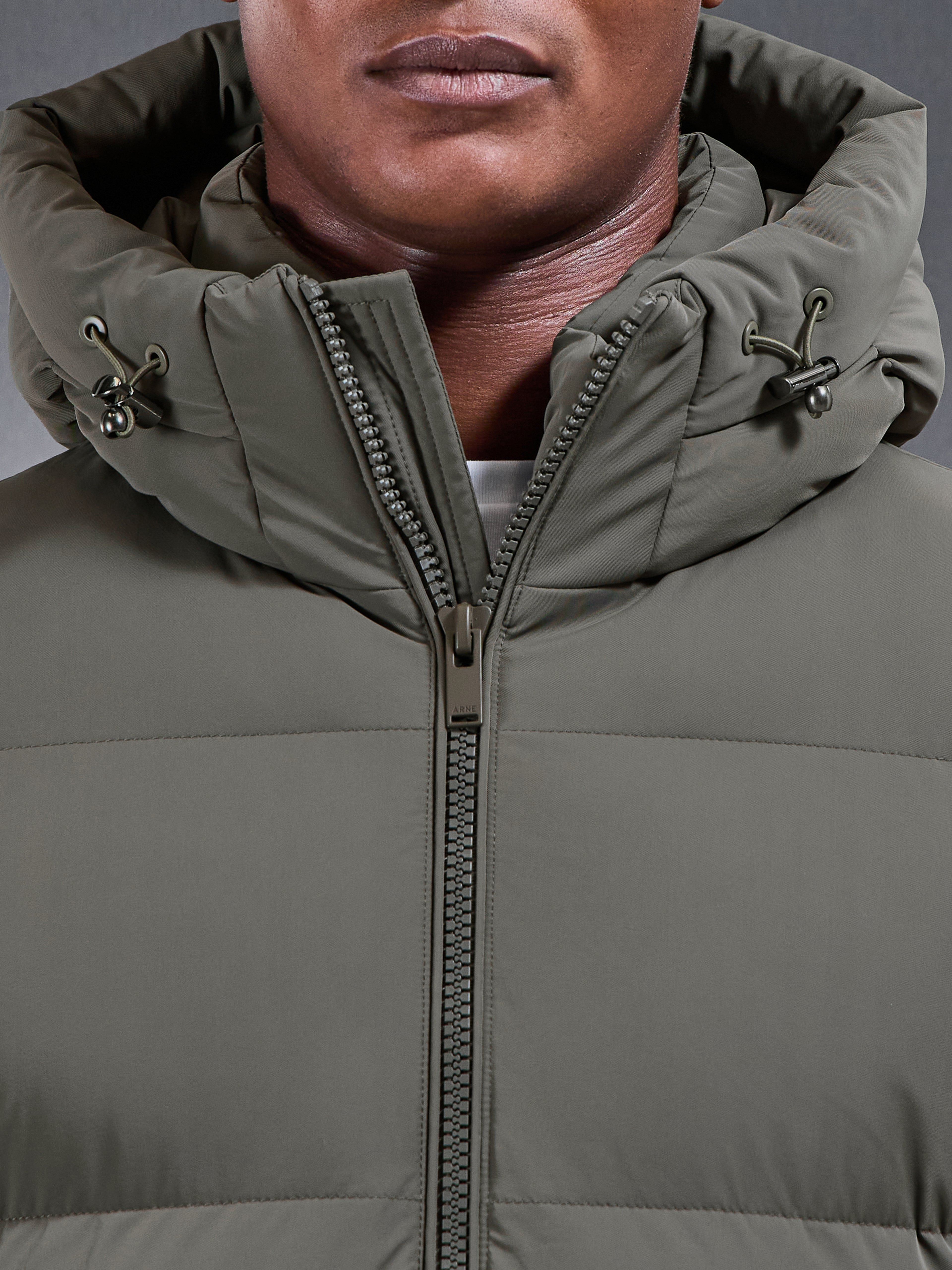 Puffer Parka in Olive