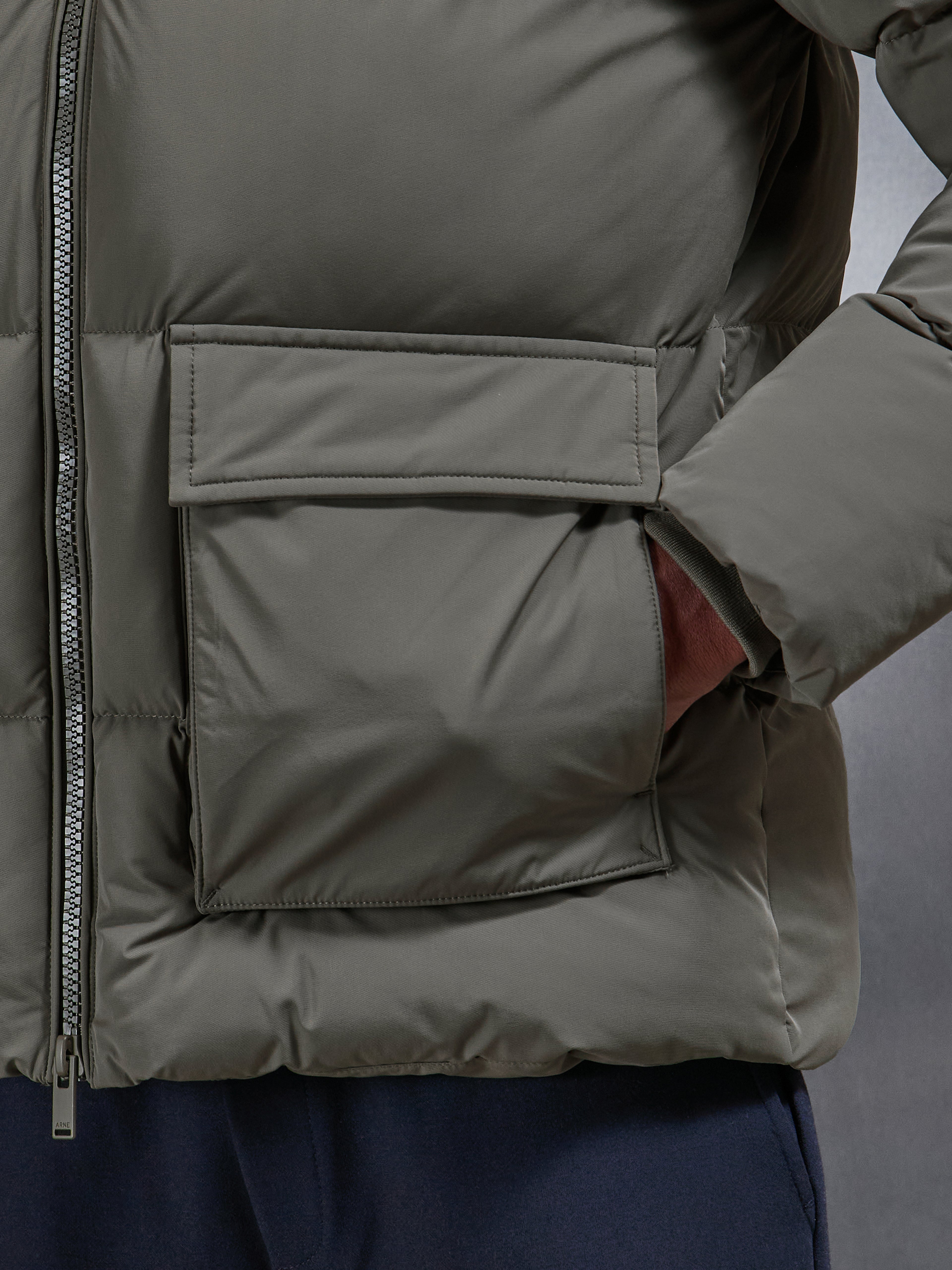 Puffer Parka in Olive