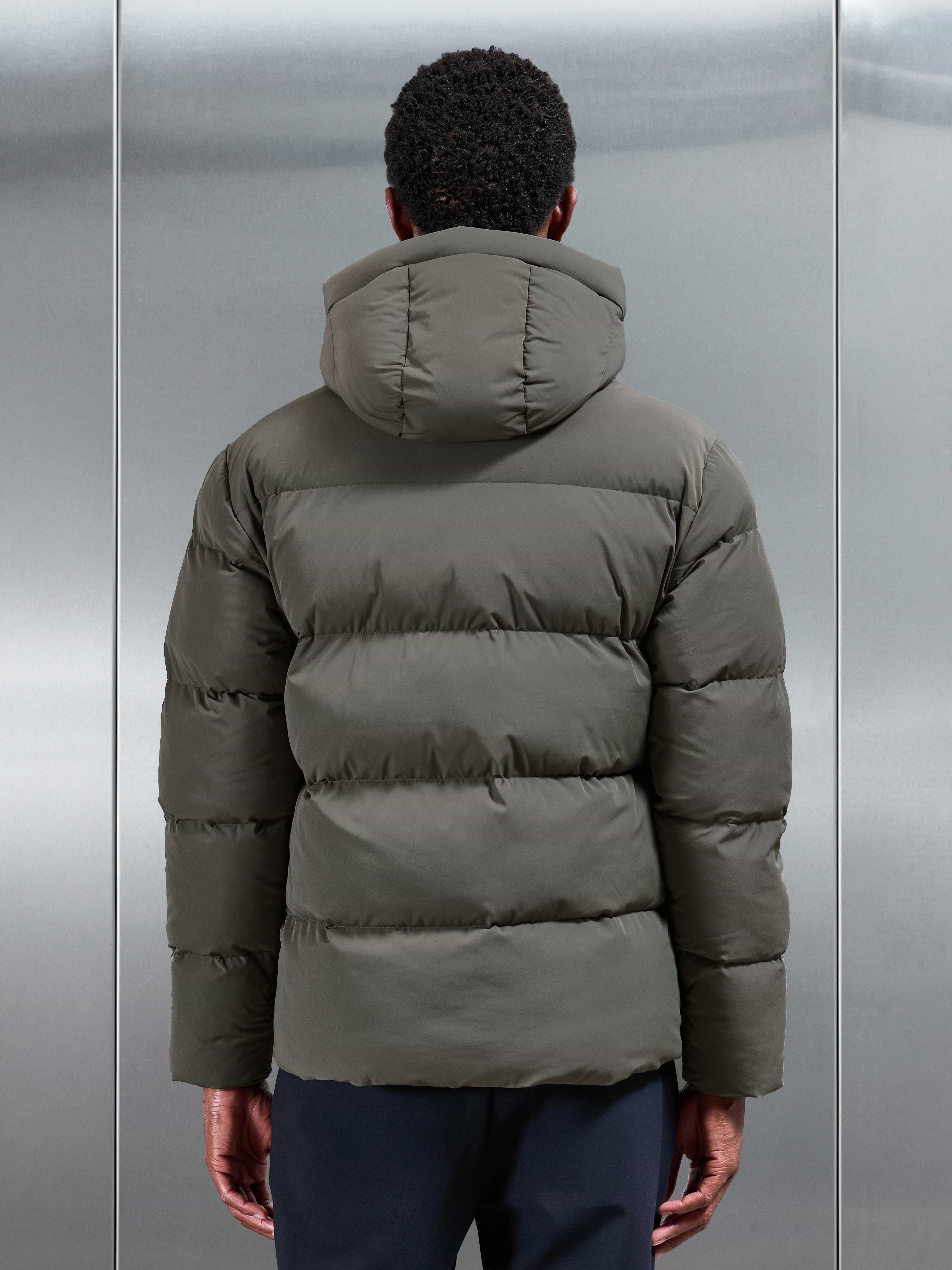 Puffer Parka in Olive