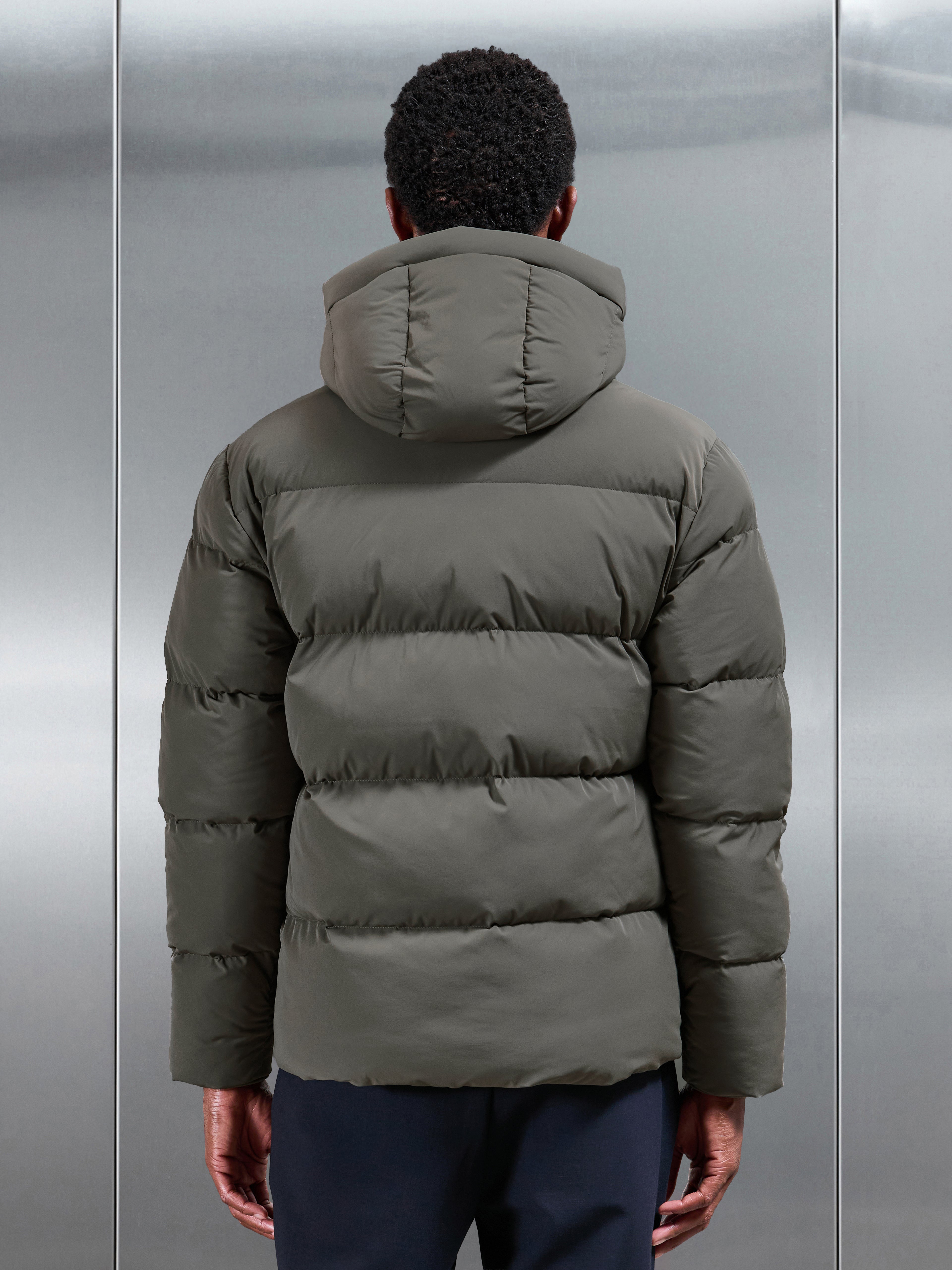 Puffer Parka in Olive