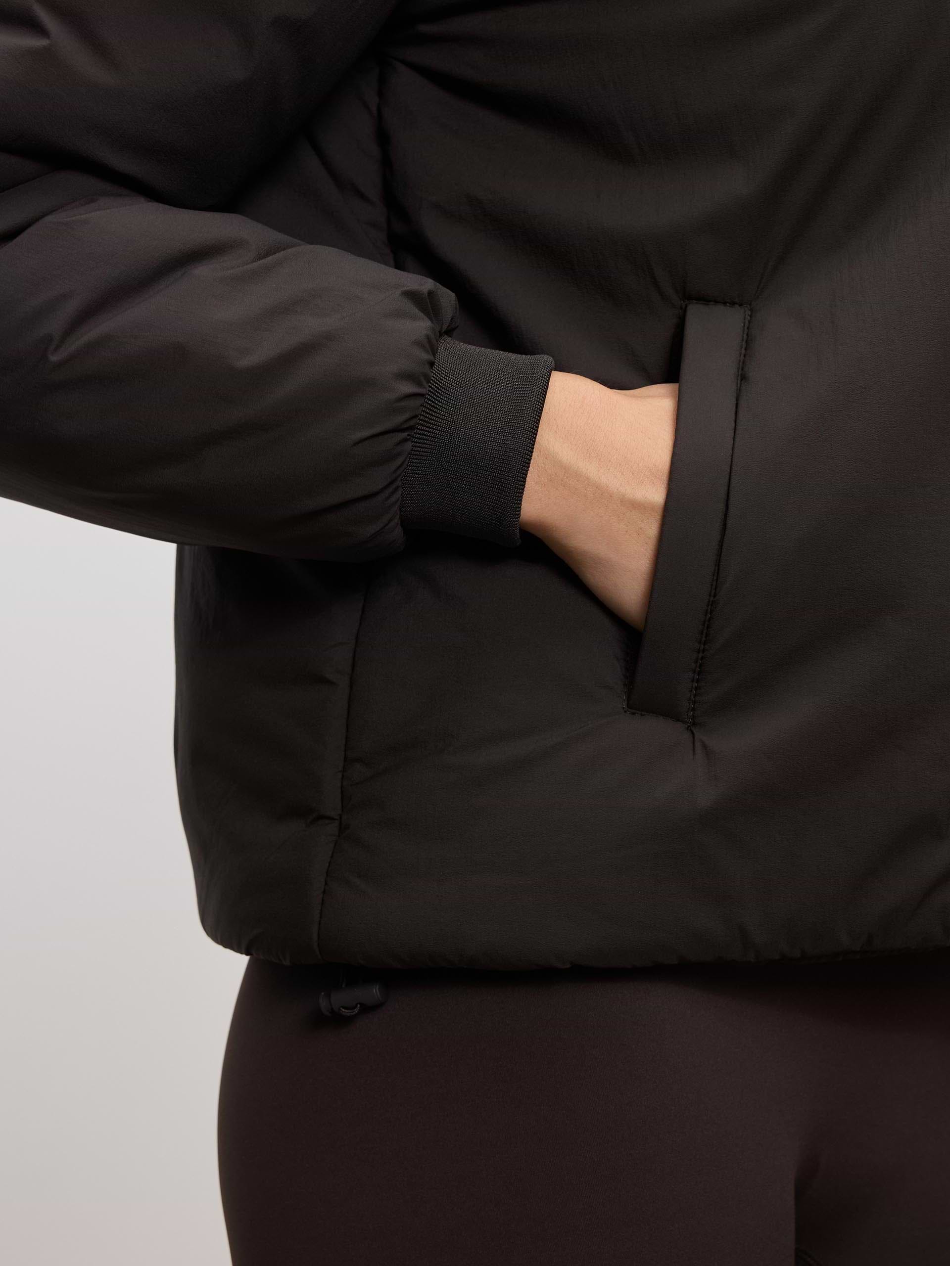 Womens Puffer Windbreaker in Brown