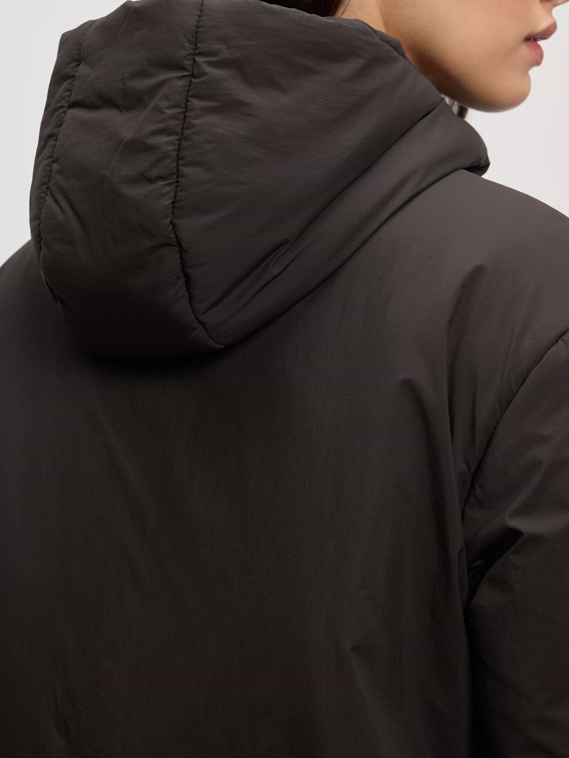 Womens Puffer Windbreaker in Brown