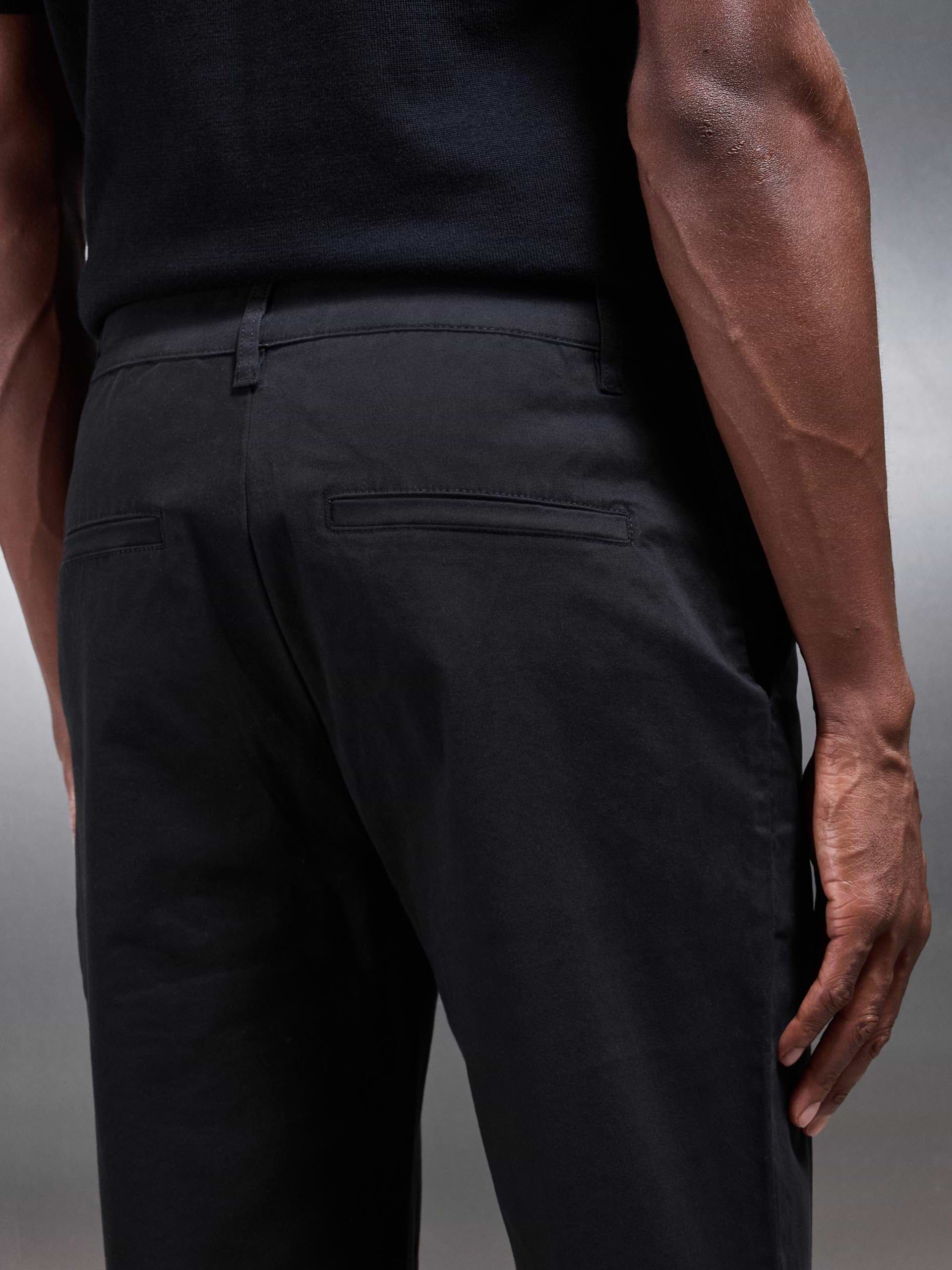 Regular Fit Chino Trouser in Black