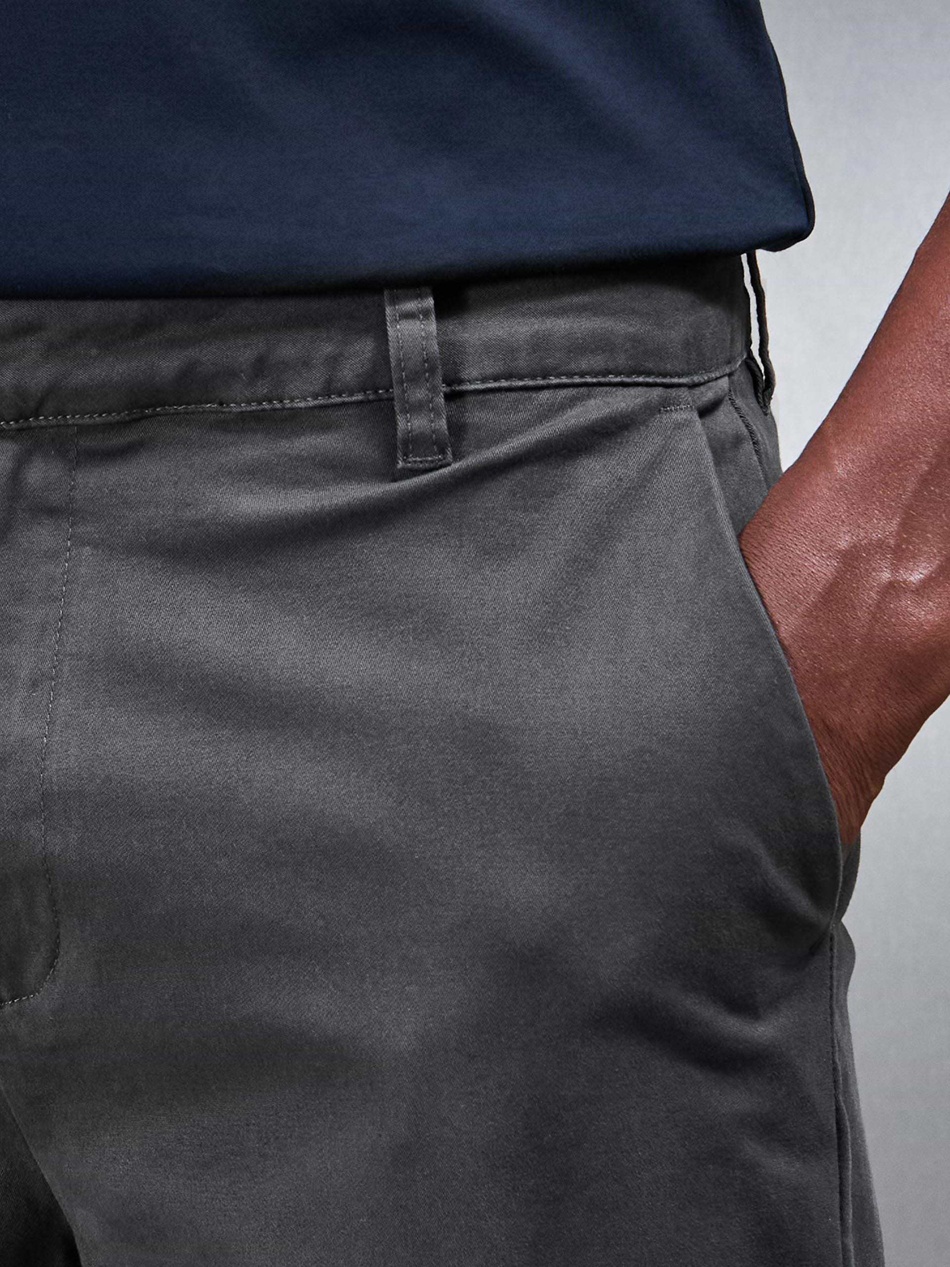 Regular Fit Chino Trouser in Grey