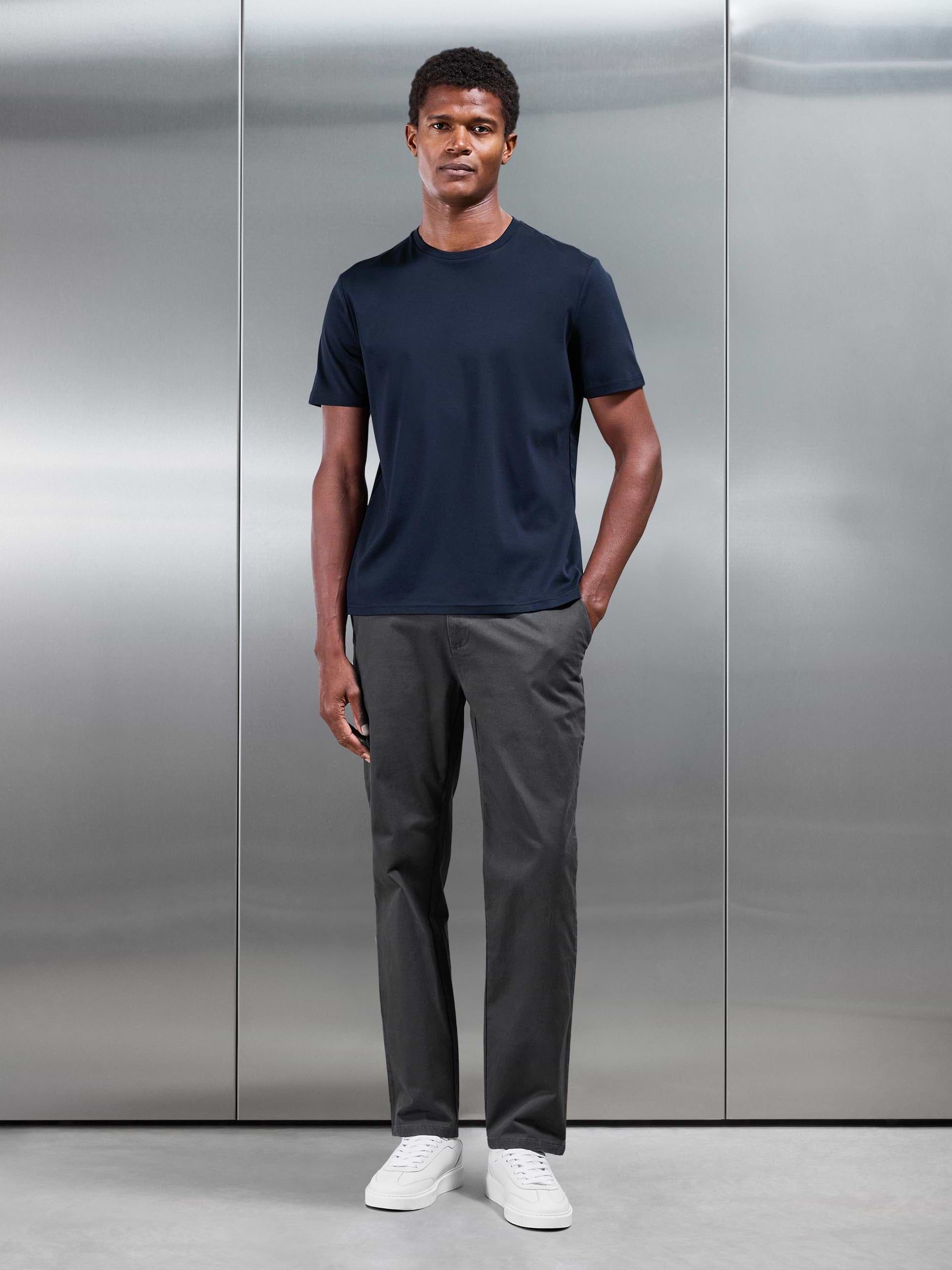 Regular Fit Chino Trouser in Grey