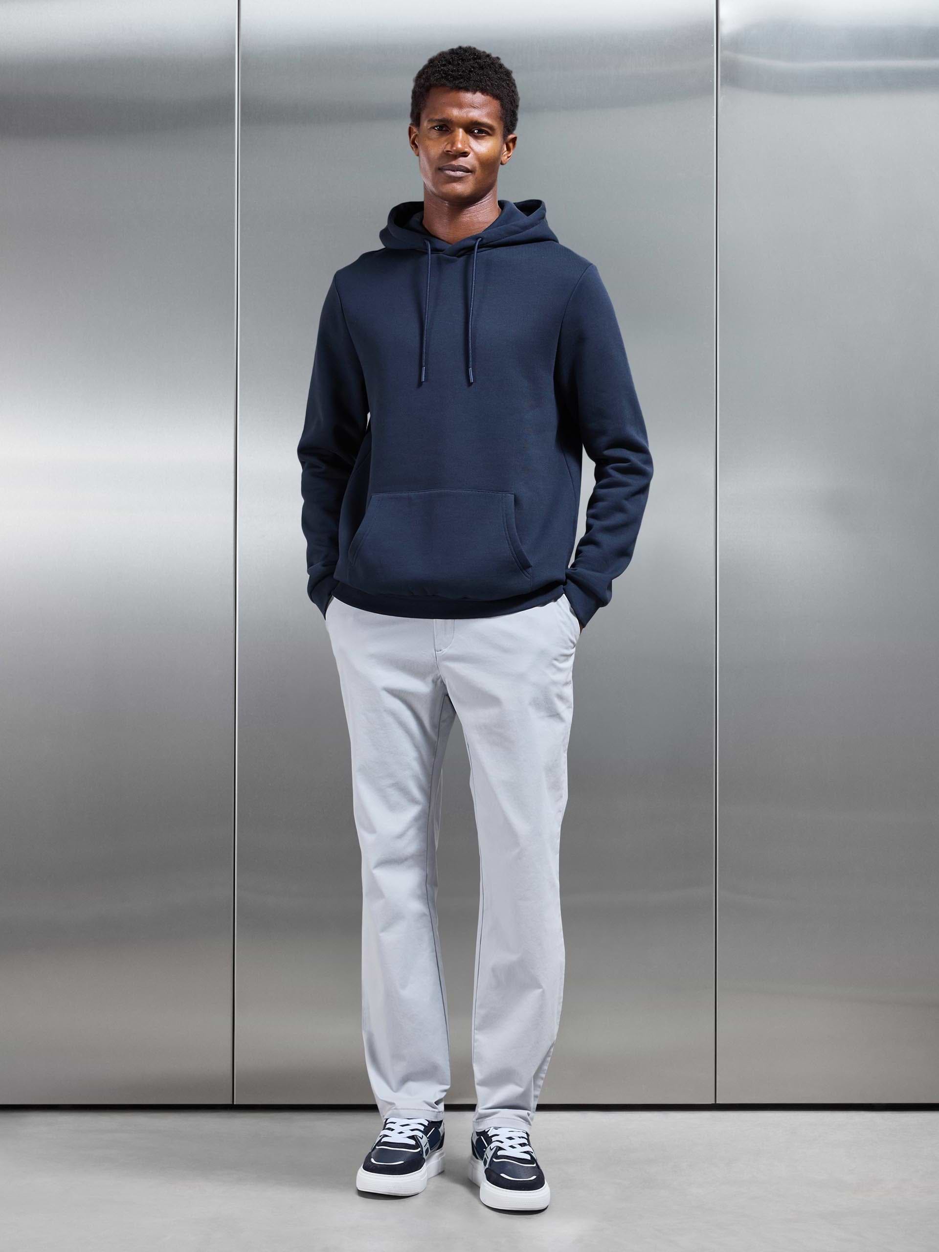 Regular Fit Chino Trouser in Mid Grey