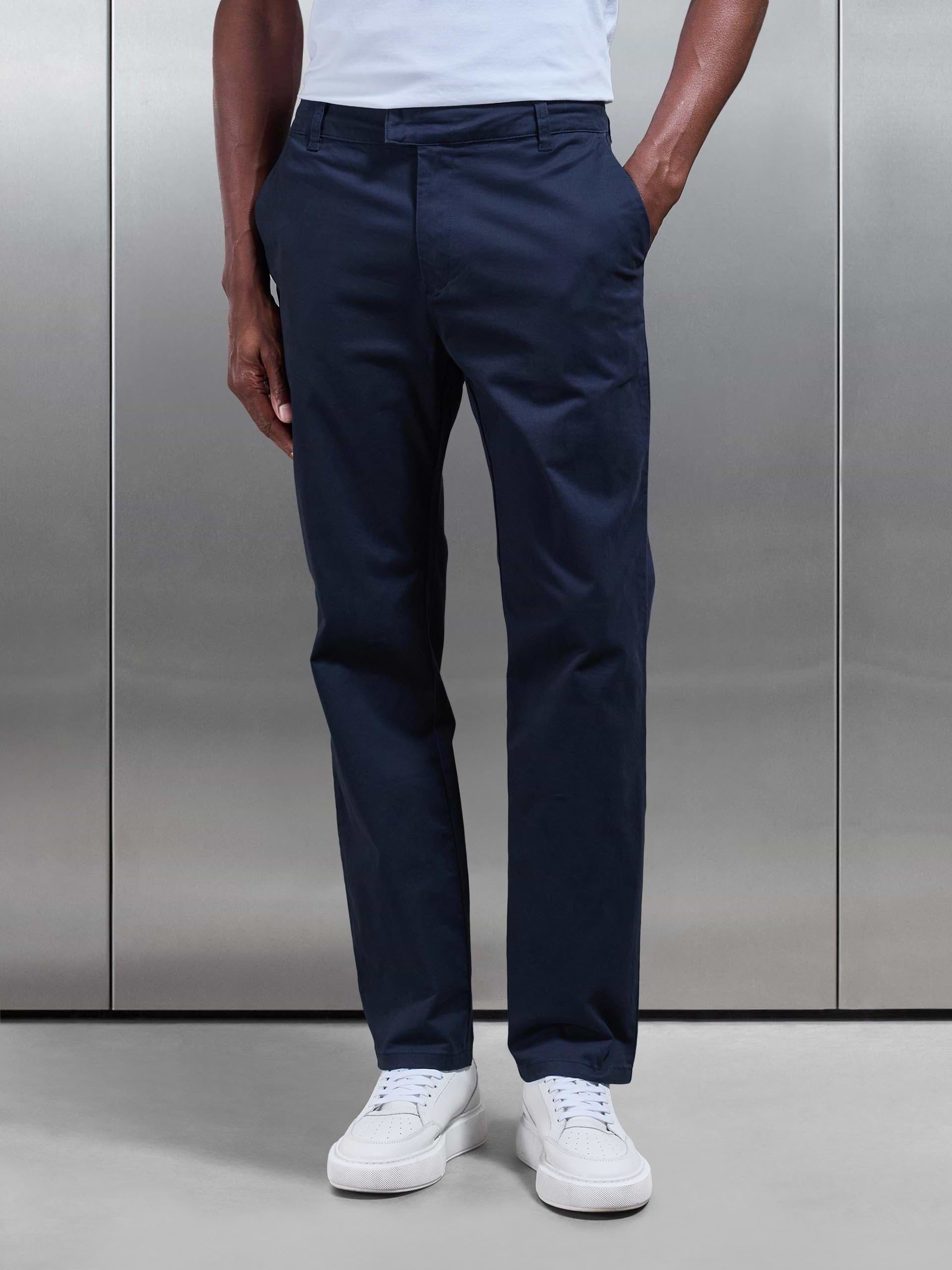 Regular Fit Chino Trouser in Navy