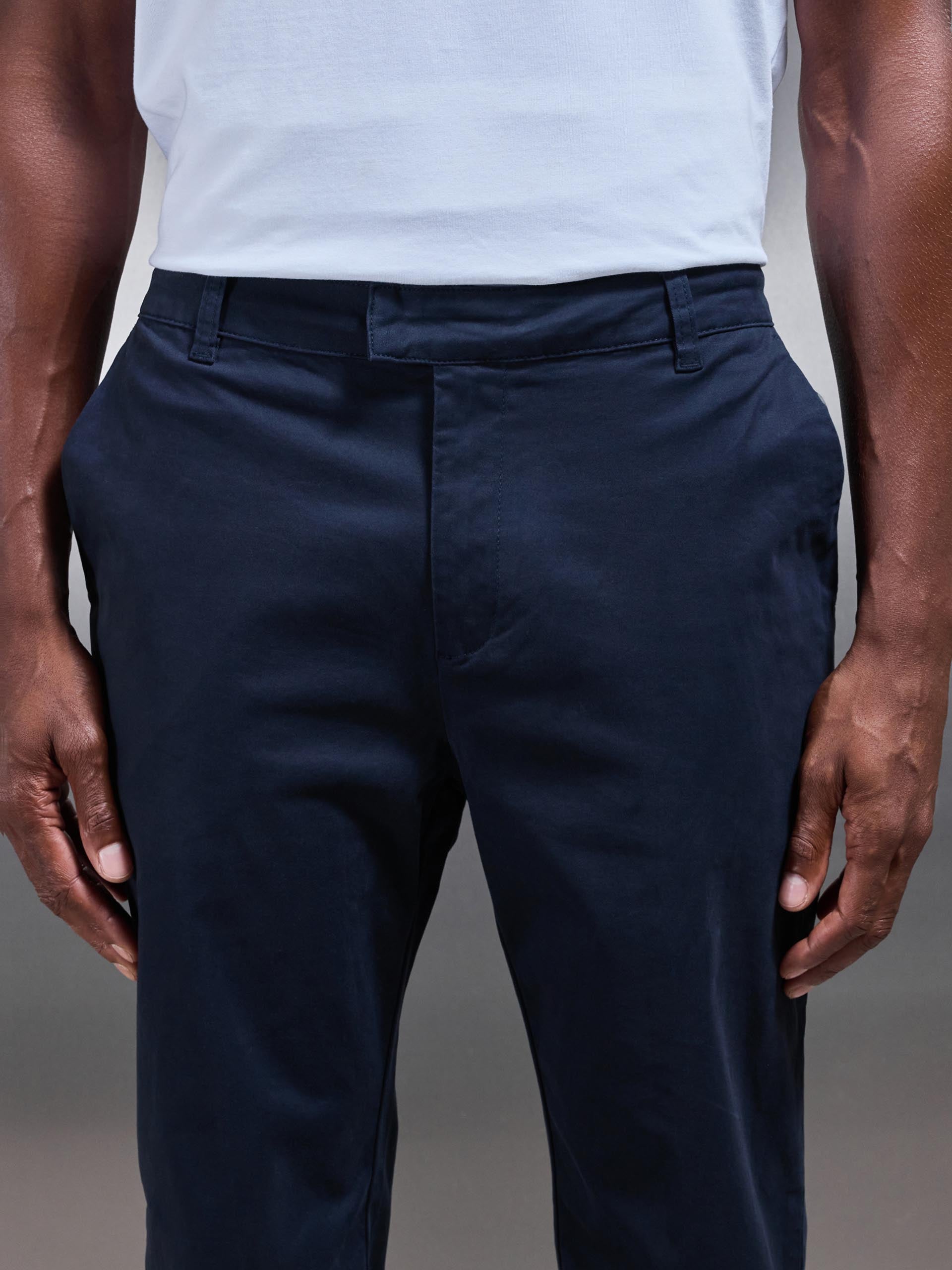 Regular Fit Chino Trouser in Navy
