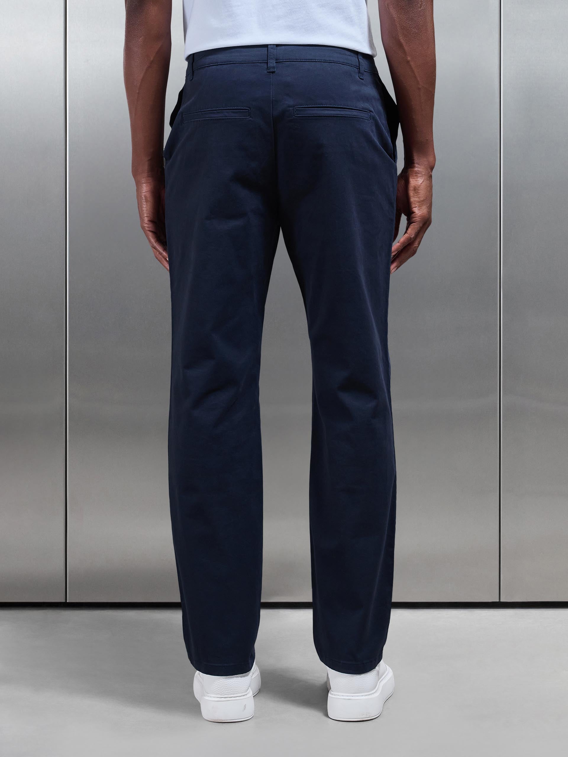 Regular Fit Chino Trouser in Navy