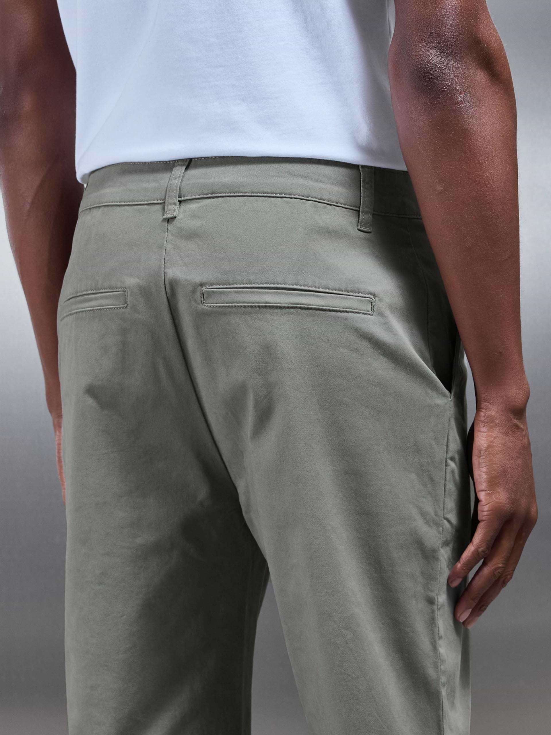 Regular Fit Chino Trouser in Olive