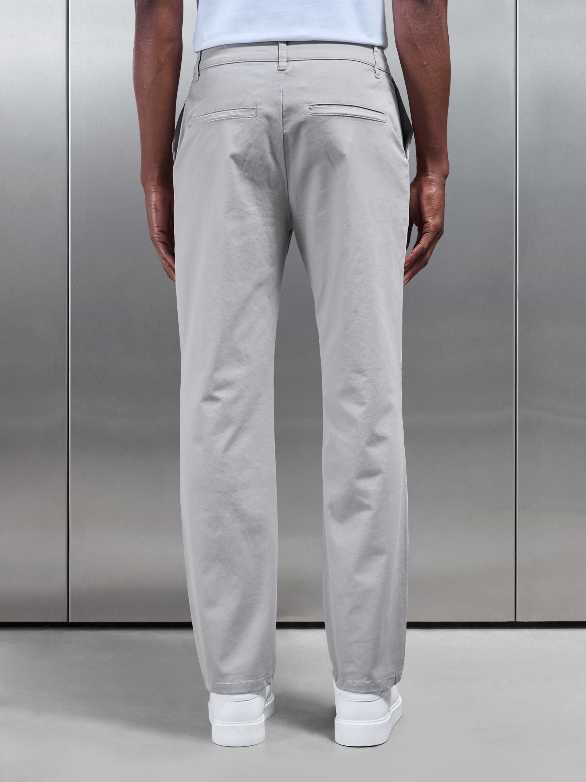 Regular Fit Chino Trouser in Stone