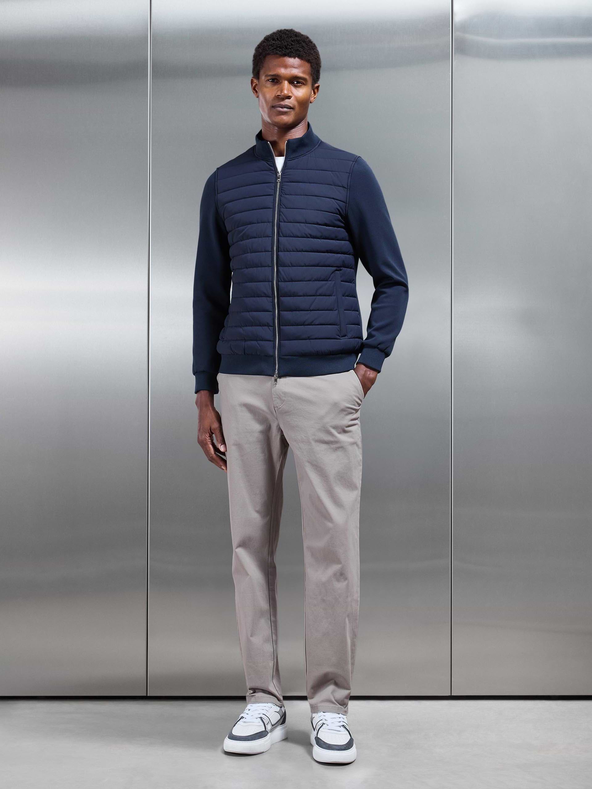 Regular Fit Chino Trouser in Taupe