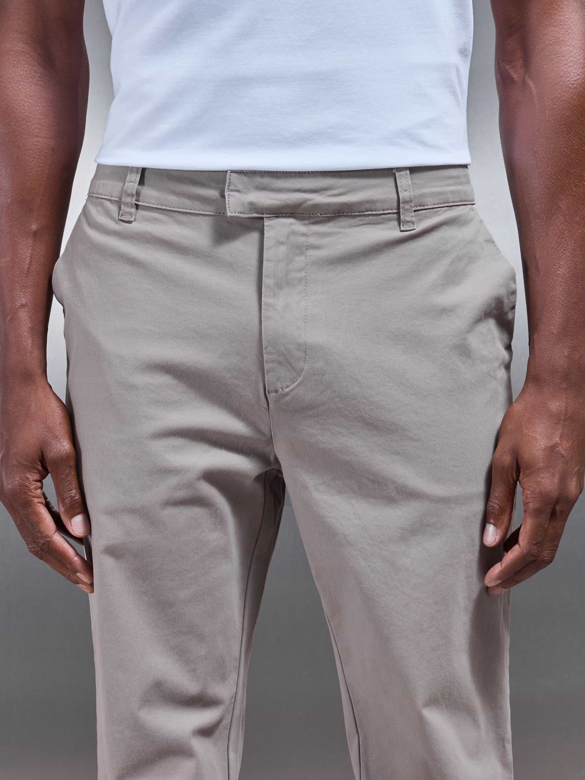 Regular Fit Chino Trouser in Taupe