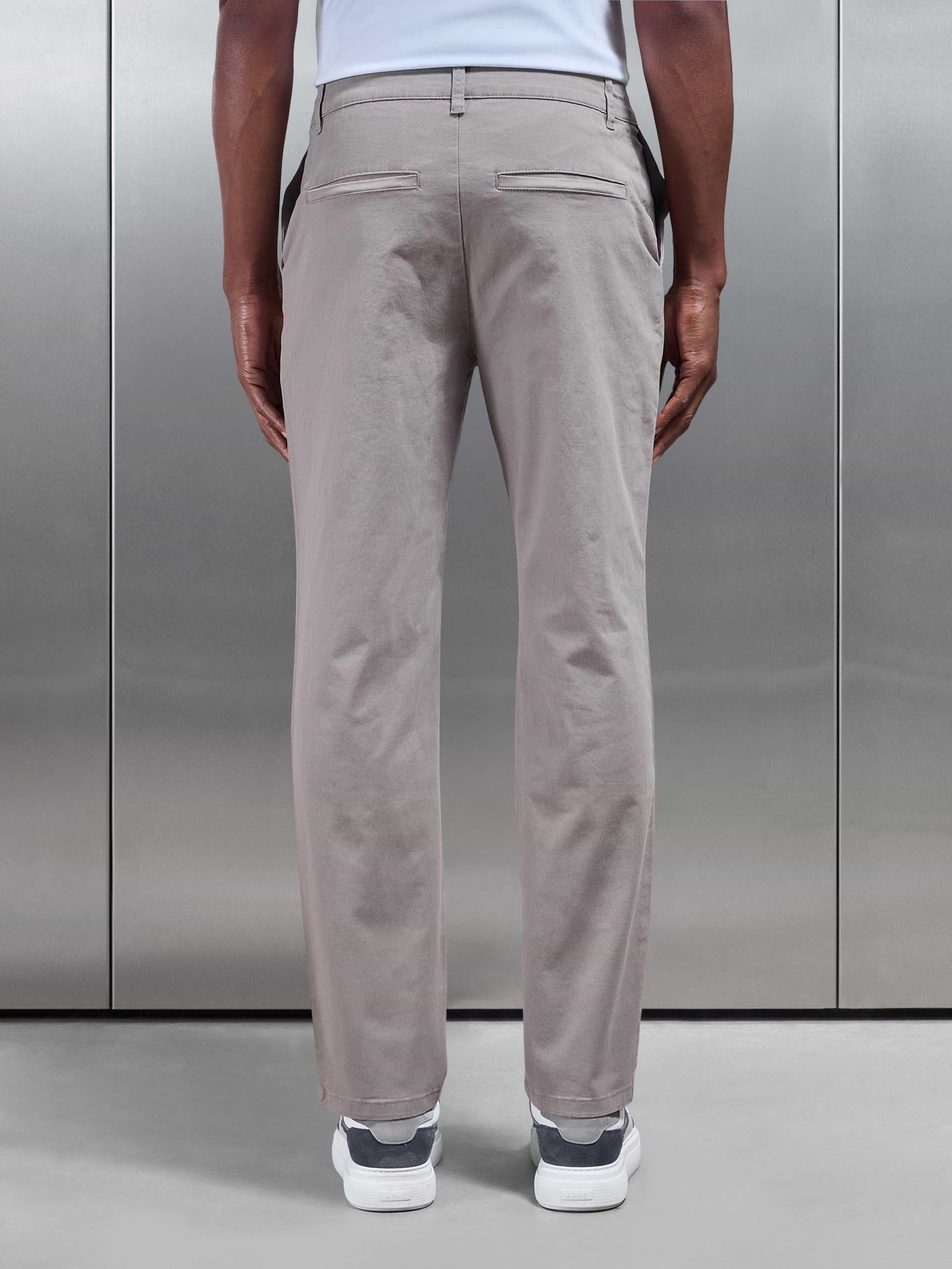 Regular Fit Chino Trouser in Taupe