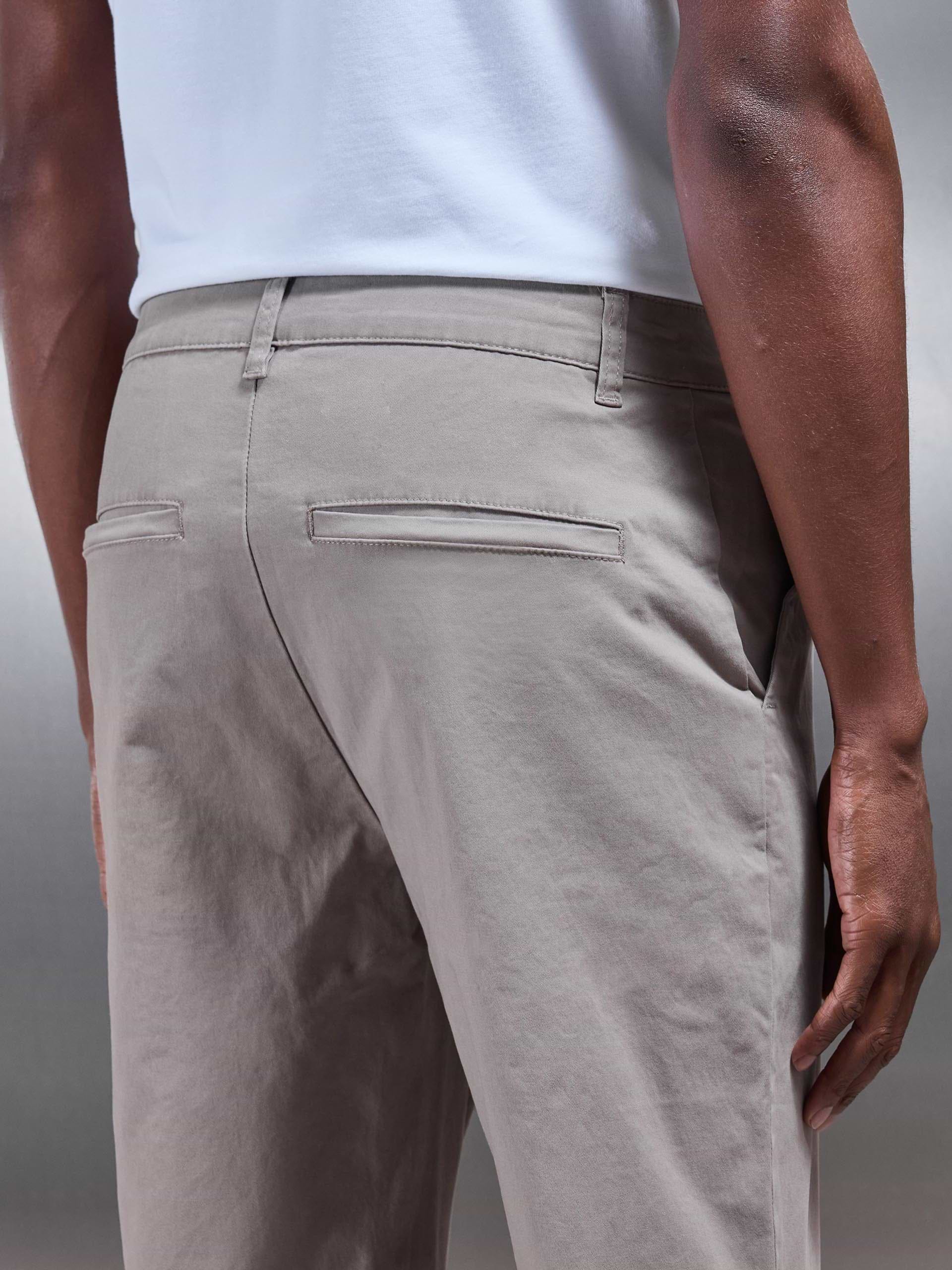 Regular Fit Chino Trouser in Taupe