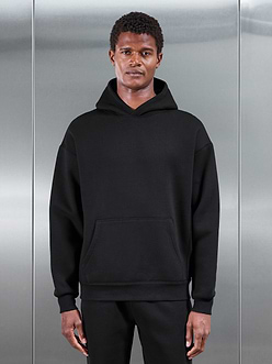 Relaxed Fit Hoodie in Black