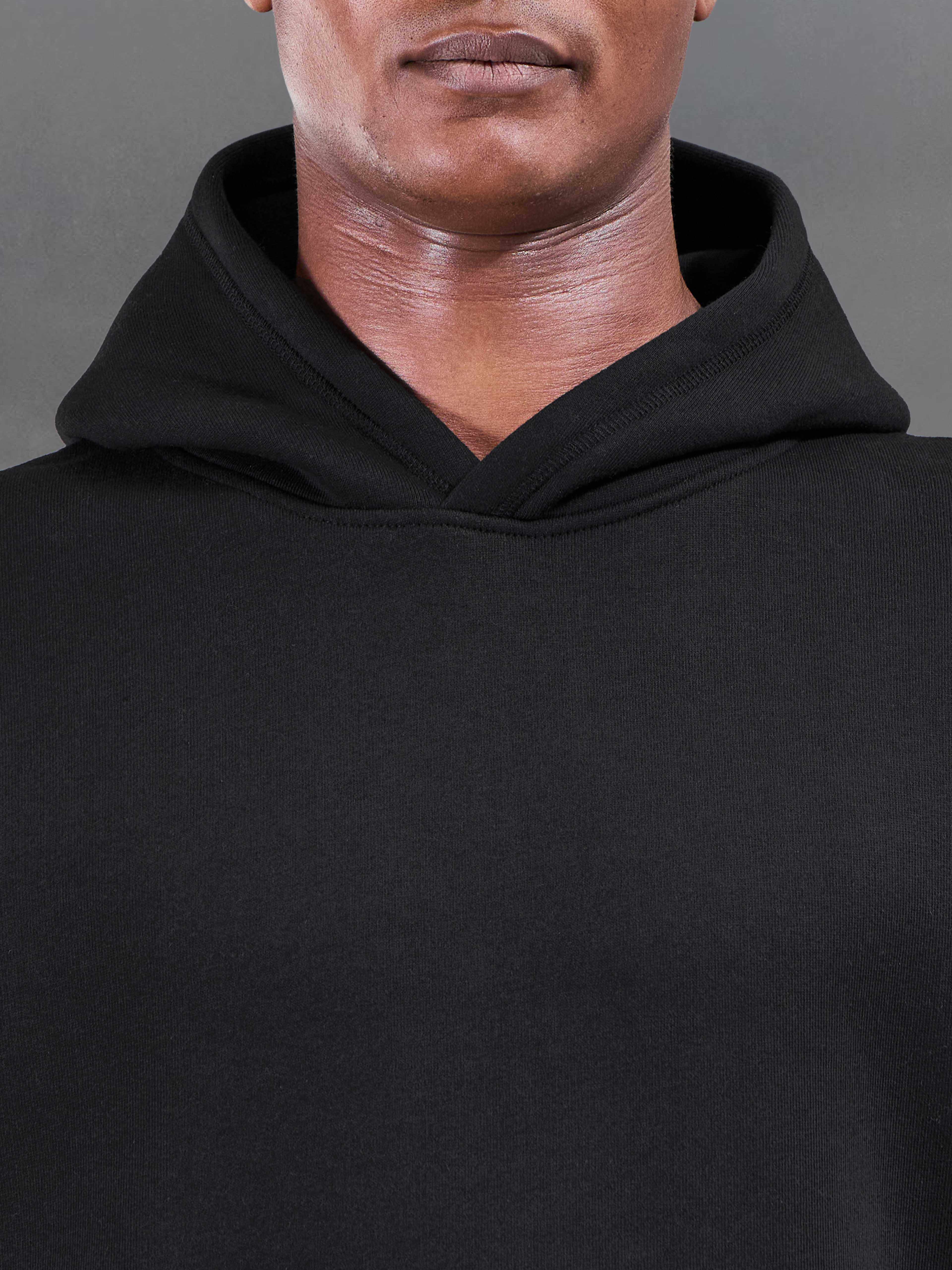 Relaxed Fit Hoodie in Black