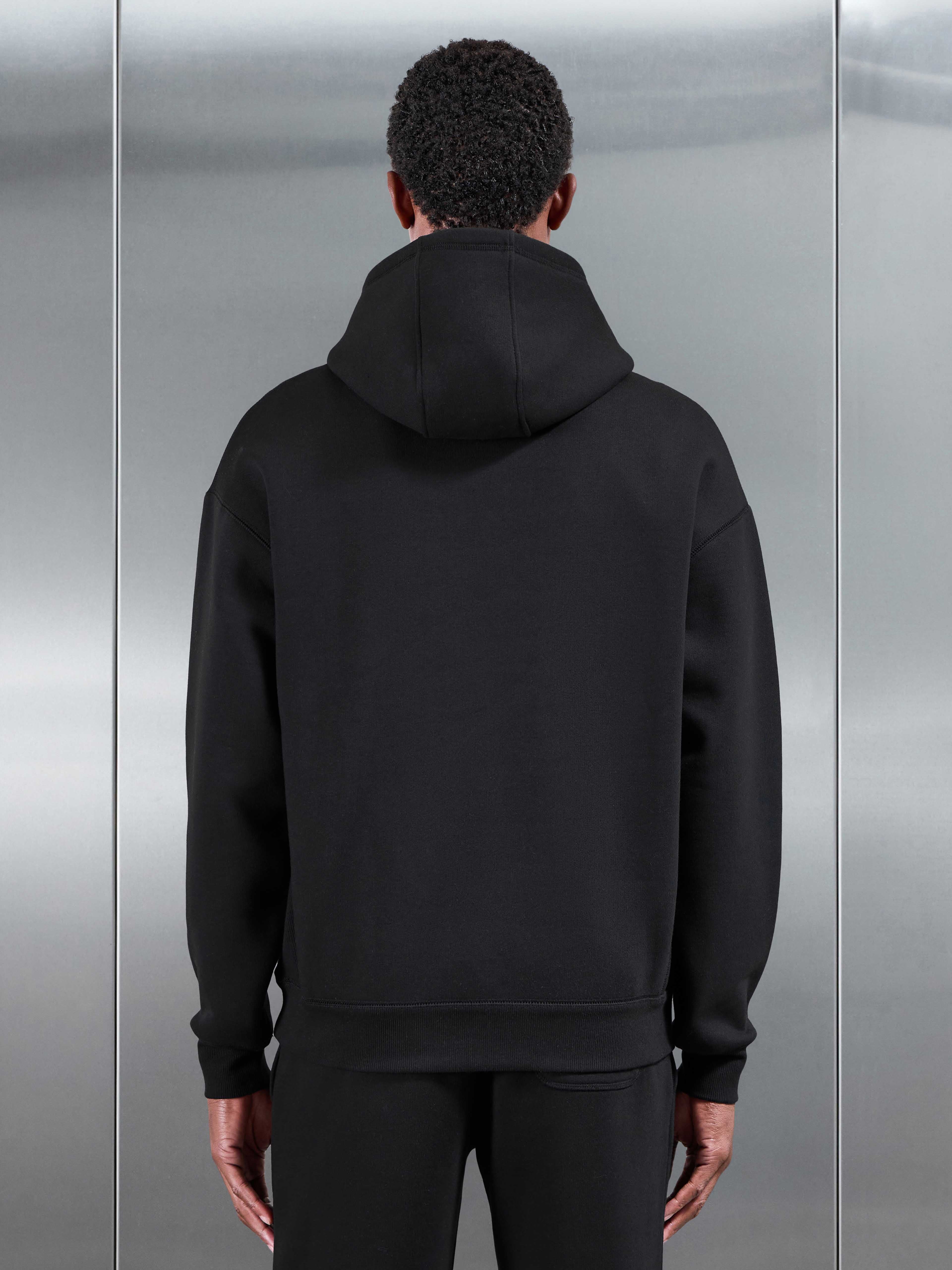 Relaxed Fit Hoodie in Black