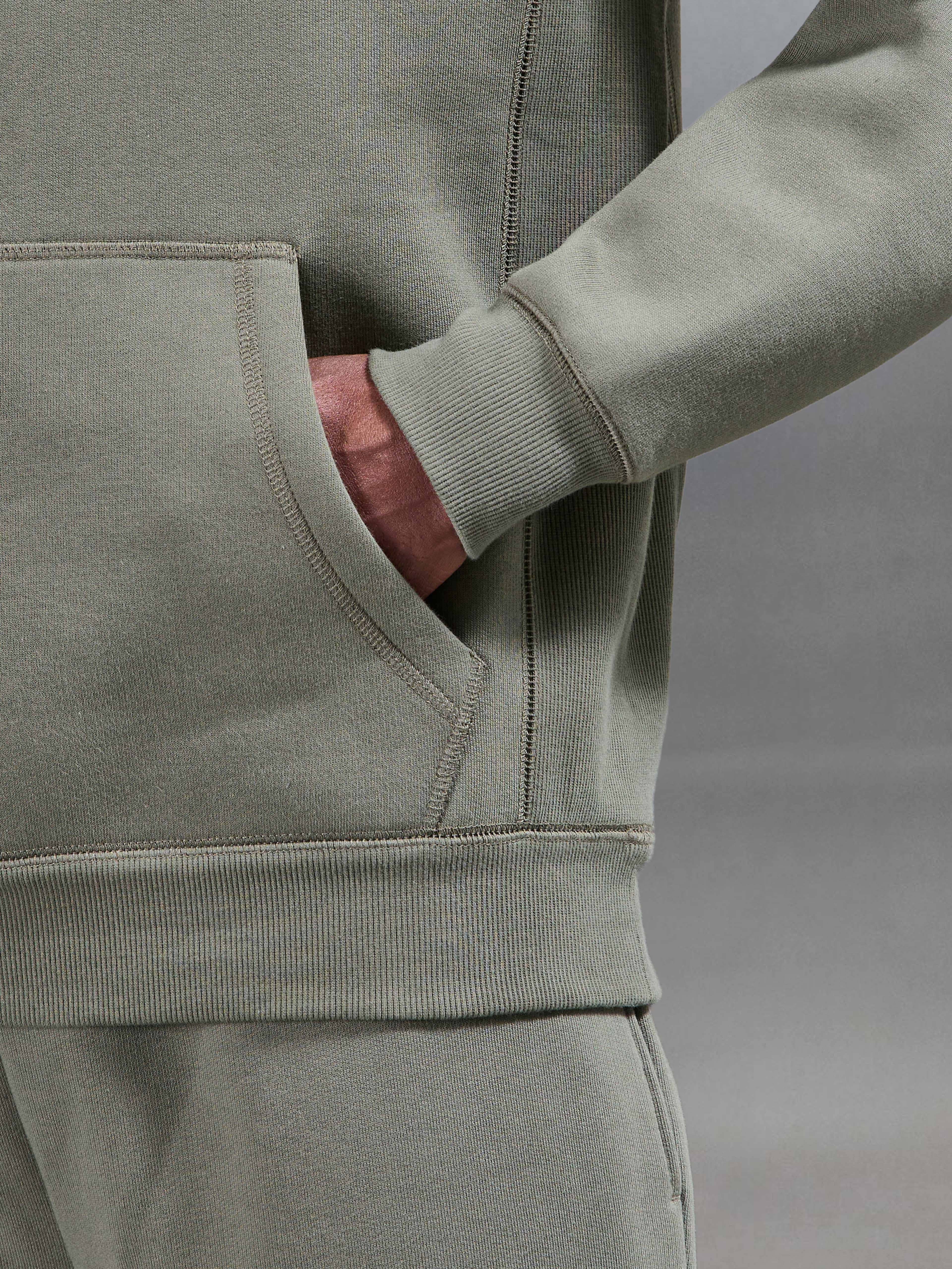Relaxed Fit Hoodie in Olive