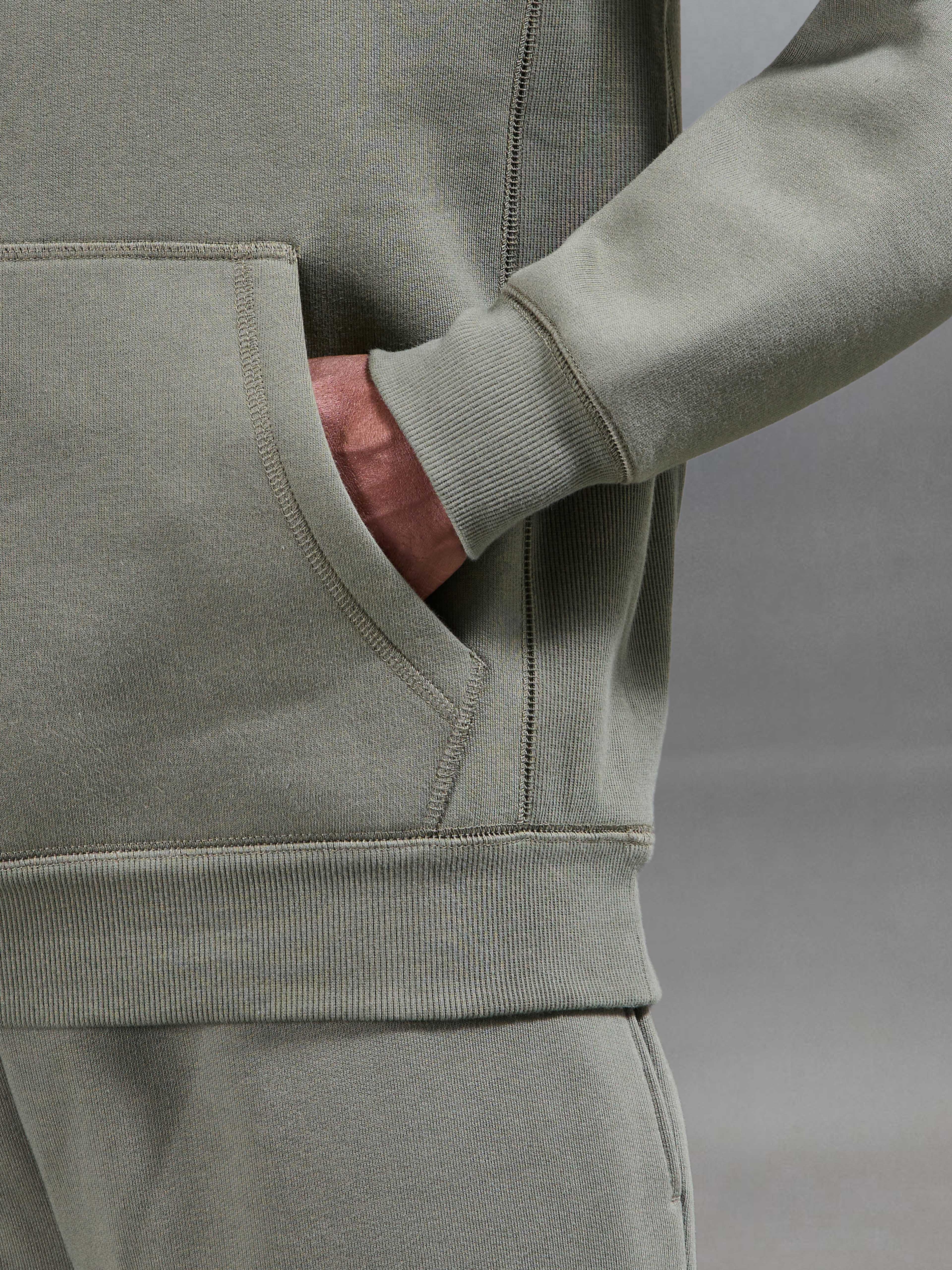 Relaxed Fit Hoodie in Olive