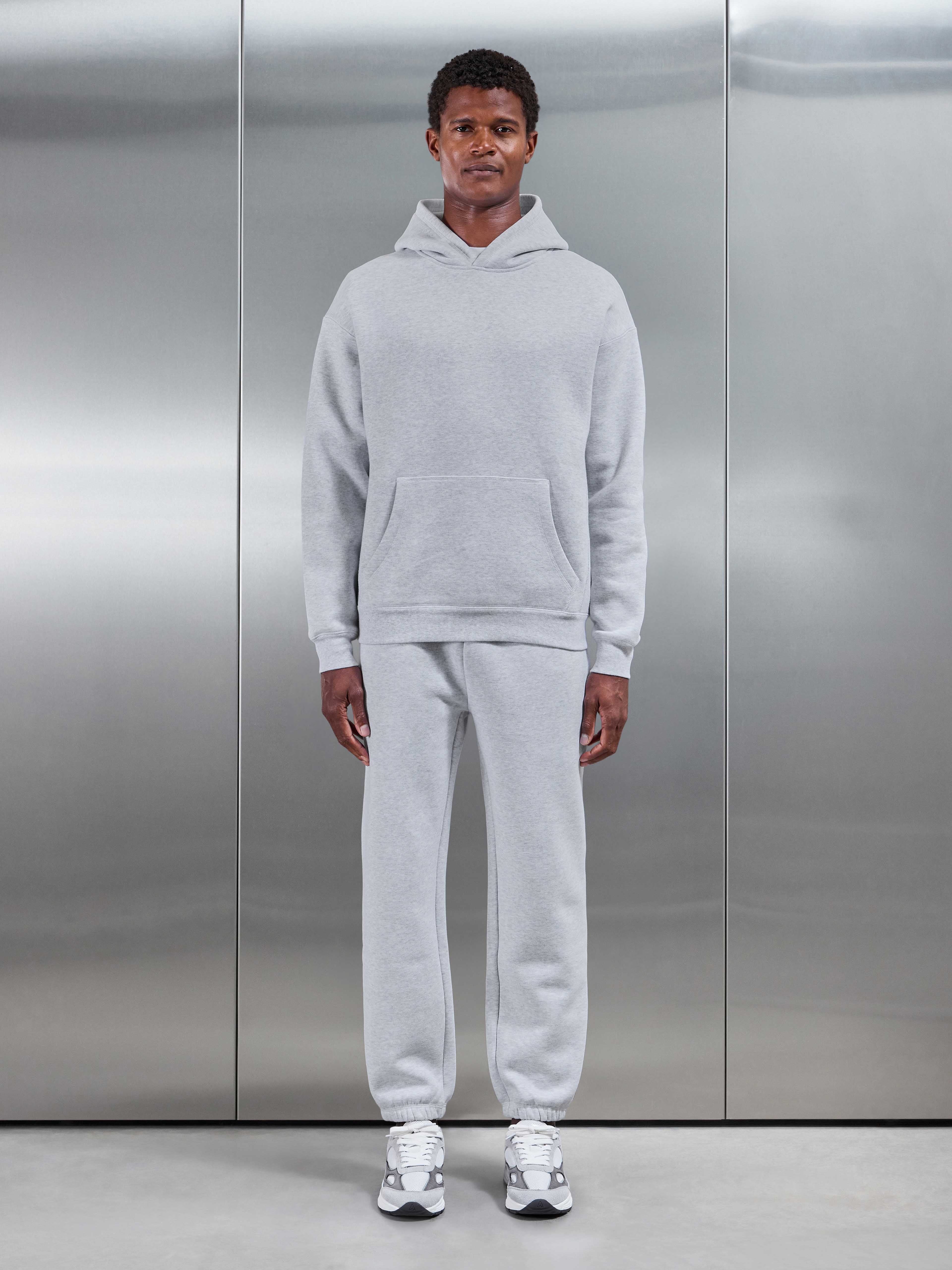 Relaxed Fit Jogger in Marl Grey