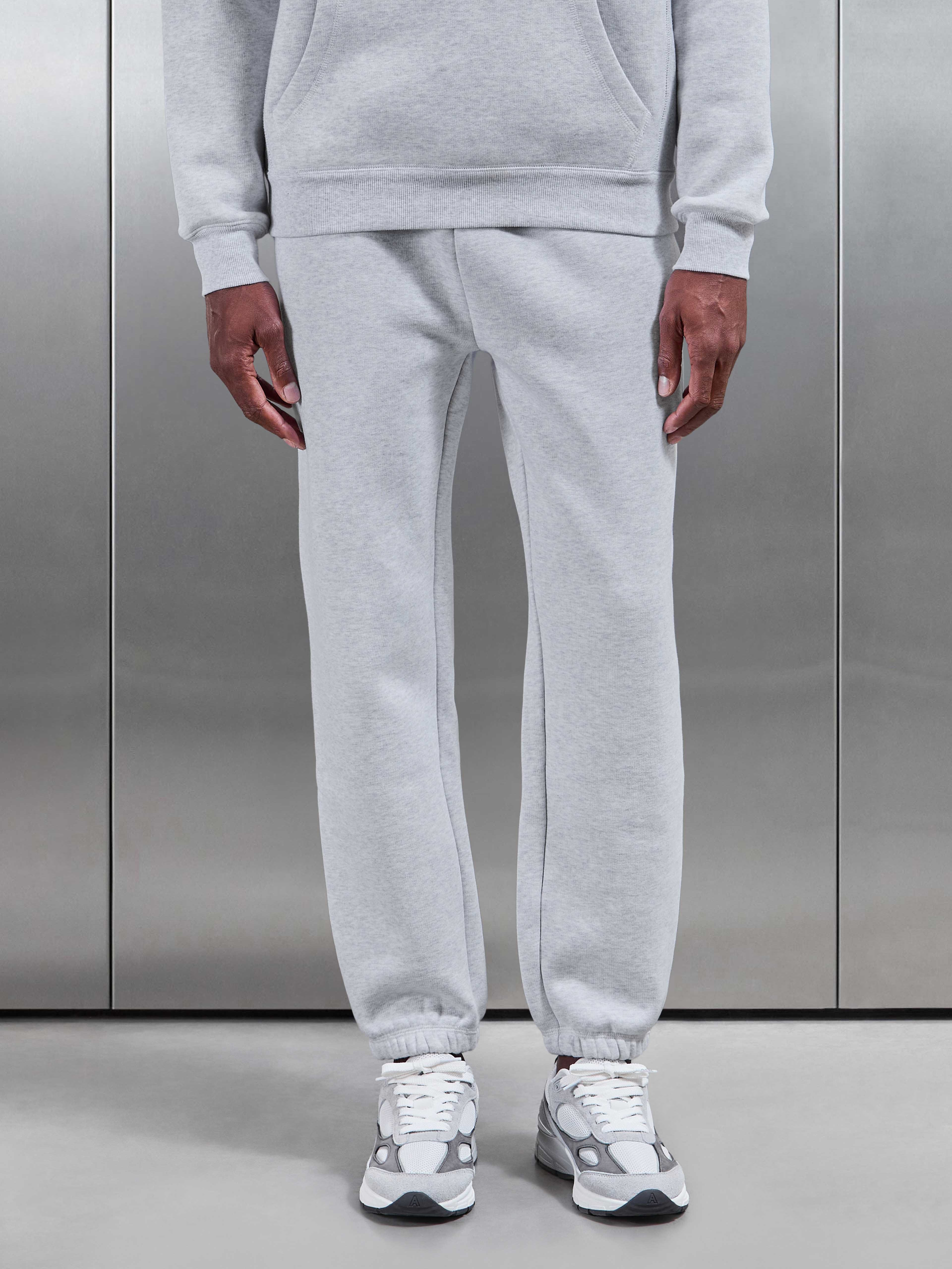 Relaxed Fit Jogger in Marl Grey