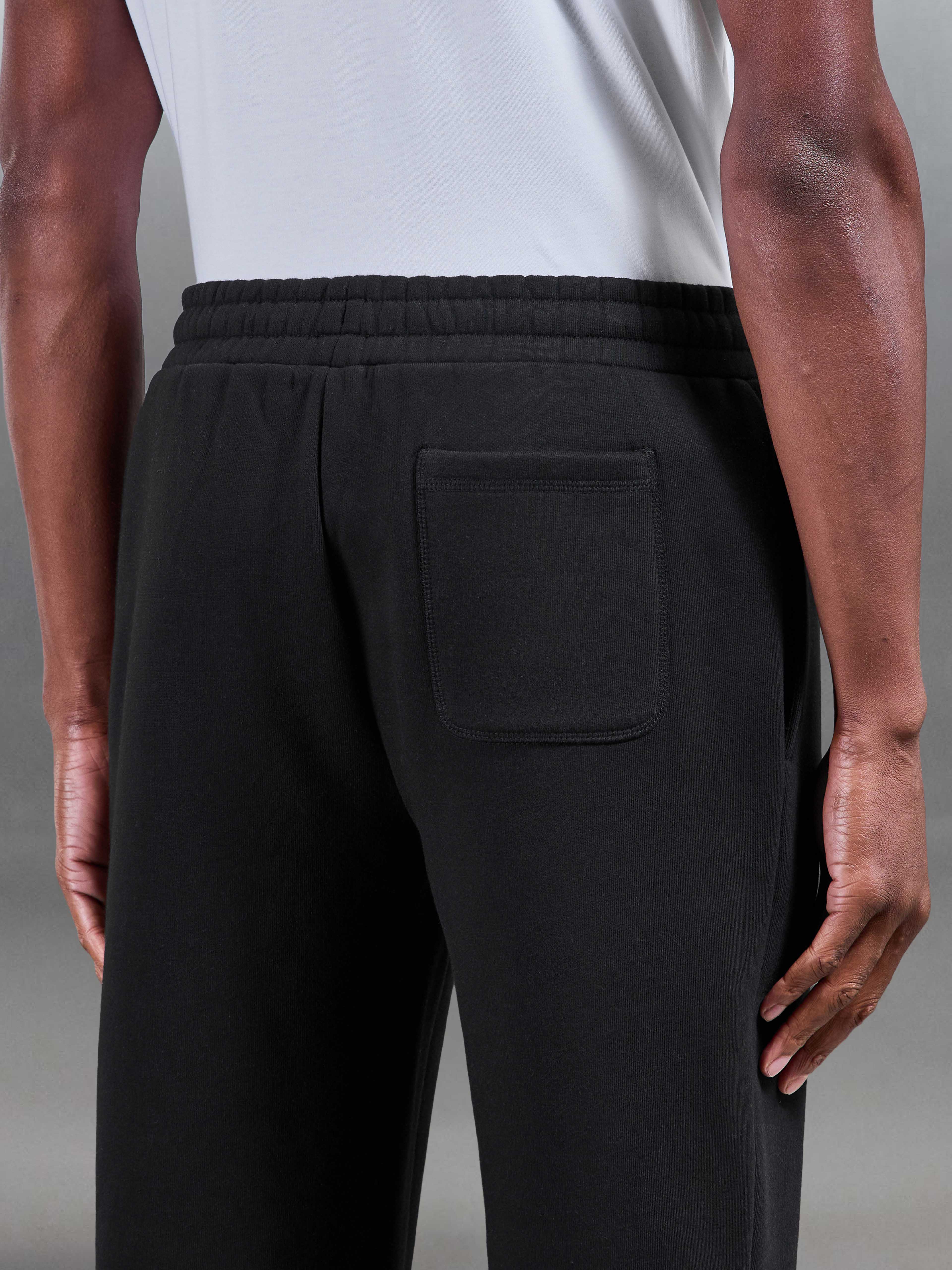 Relaxed Fit Straight Leg Jogger in Black