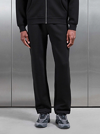 Relaxed Fit Straight Leg Jogger in Black