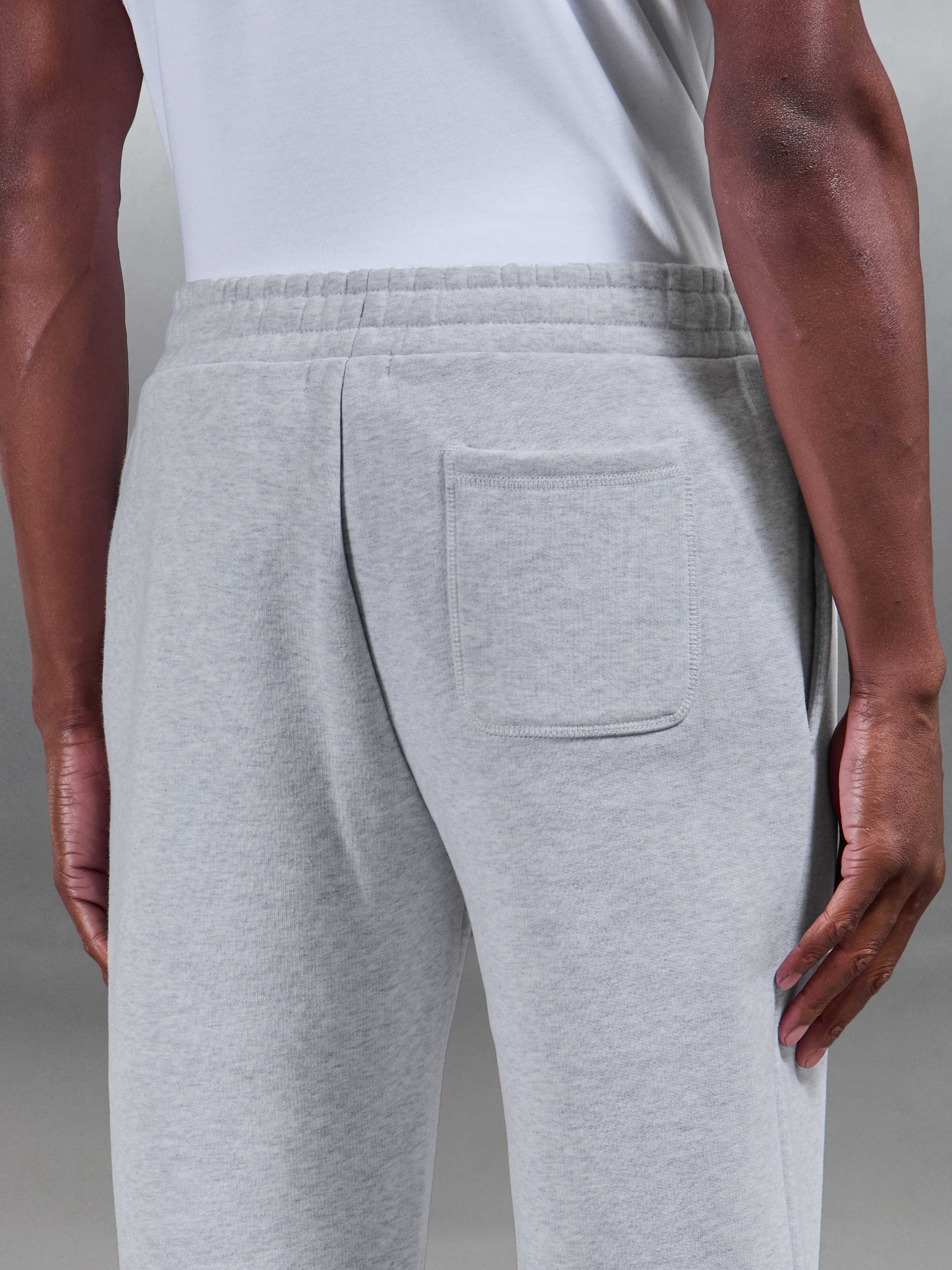 Relaxed Fit Straight Leg Jogger in Marl Grey