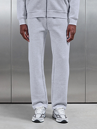 Relaxed Fit Straight Leg Jogger in Marl Grey