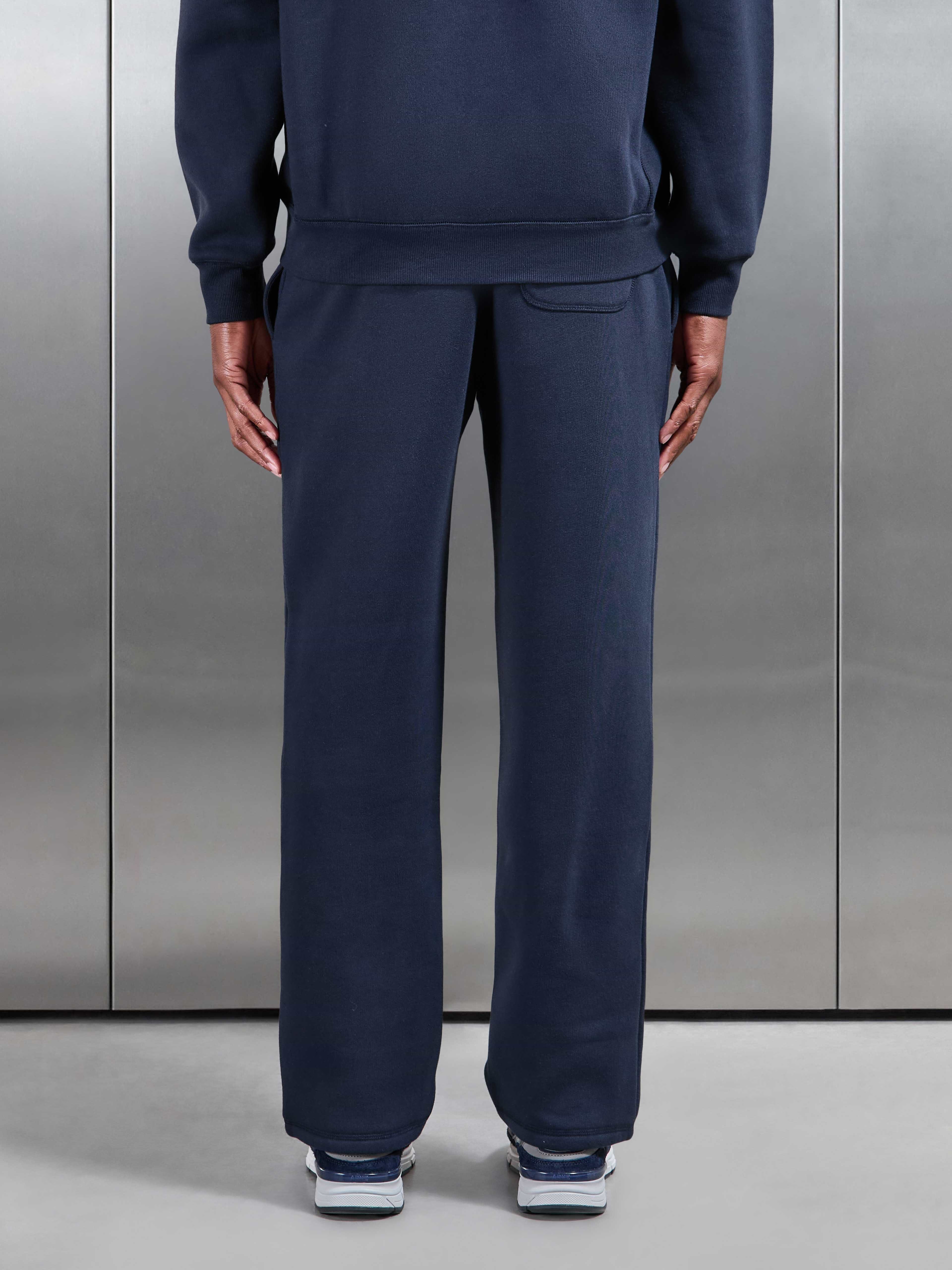 Relaxed Fit Straight Leg Jogger in Navy