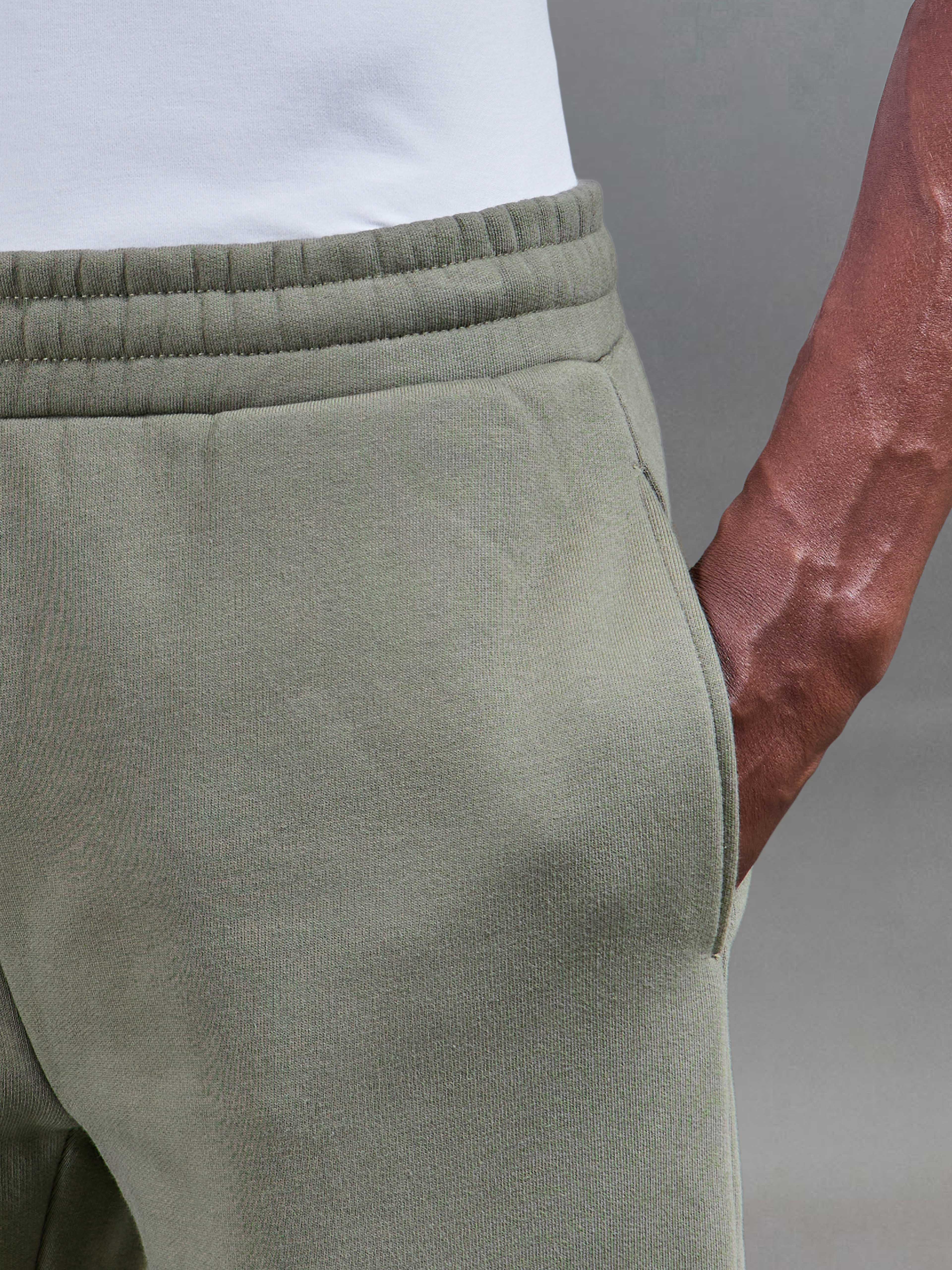 Relaxed Fit Straight Leg Jogger in Olive