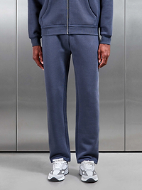 Relaxed Fit Straight Leg Jogger in Slate Blue