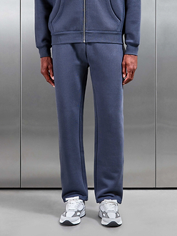 Relaxed Fit Straight Leg Jogger in Slate Blue