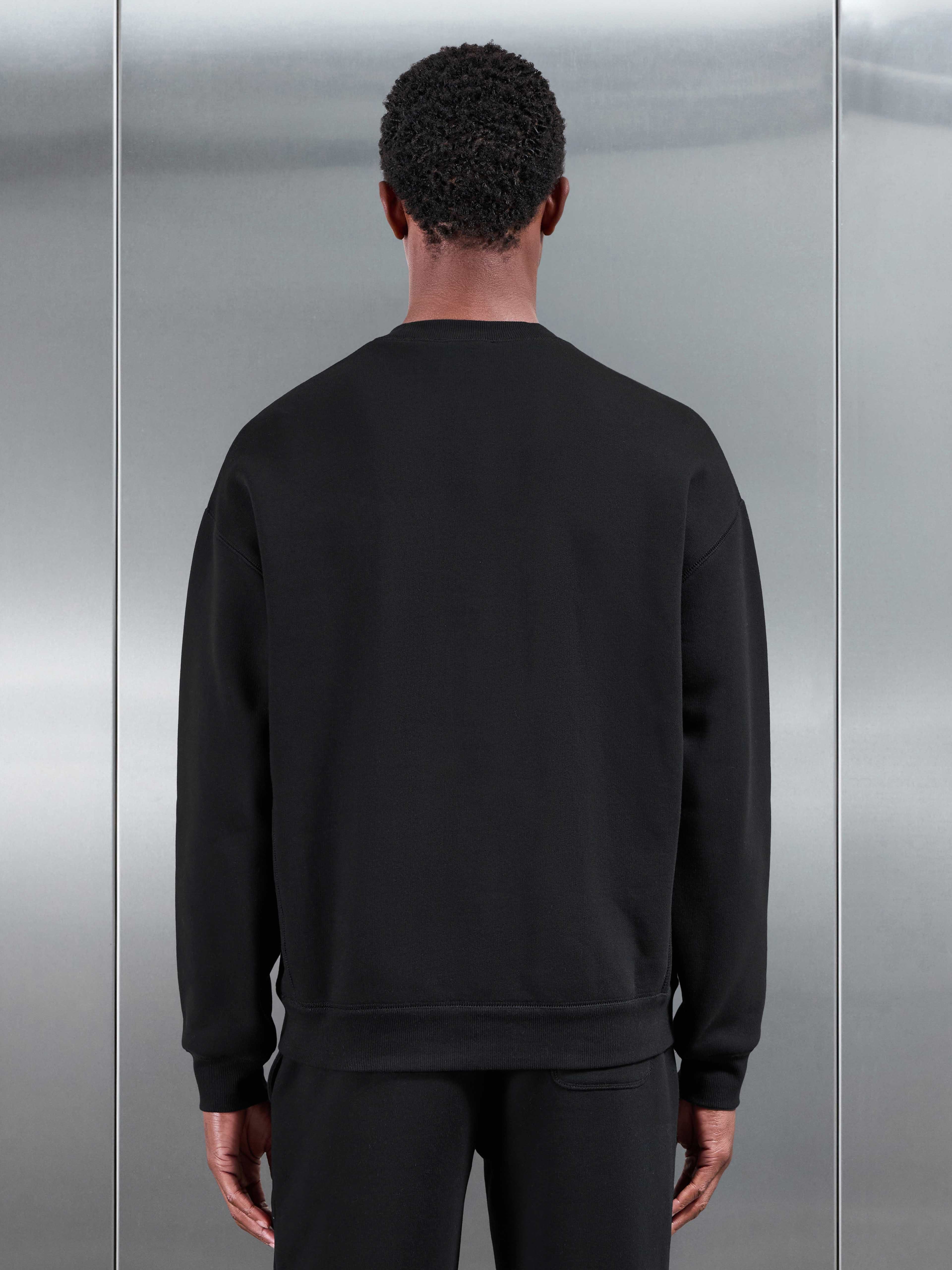 Relaxed Fit Sweatshirt in Black