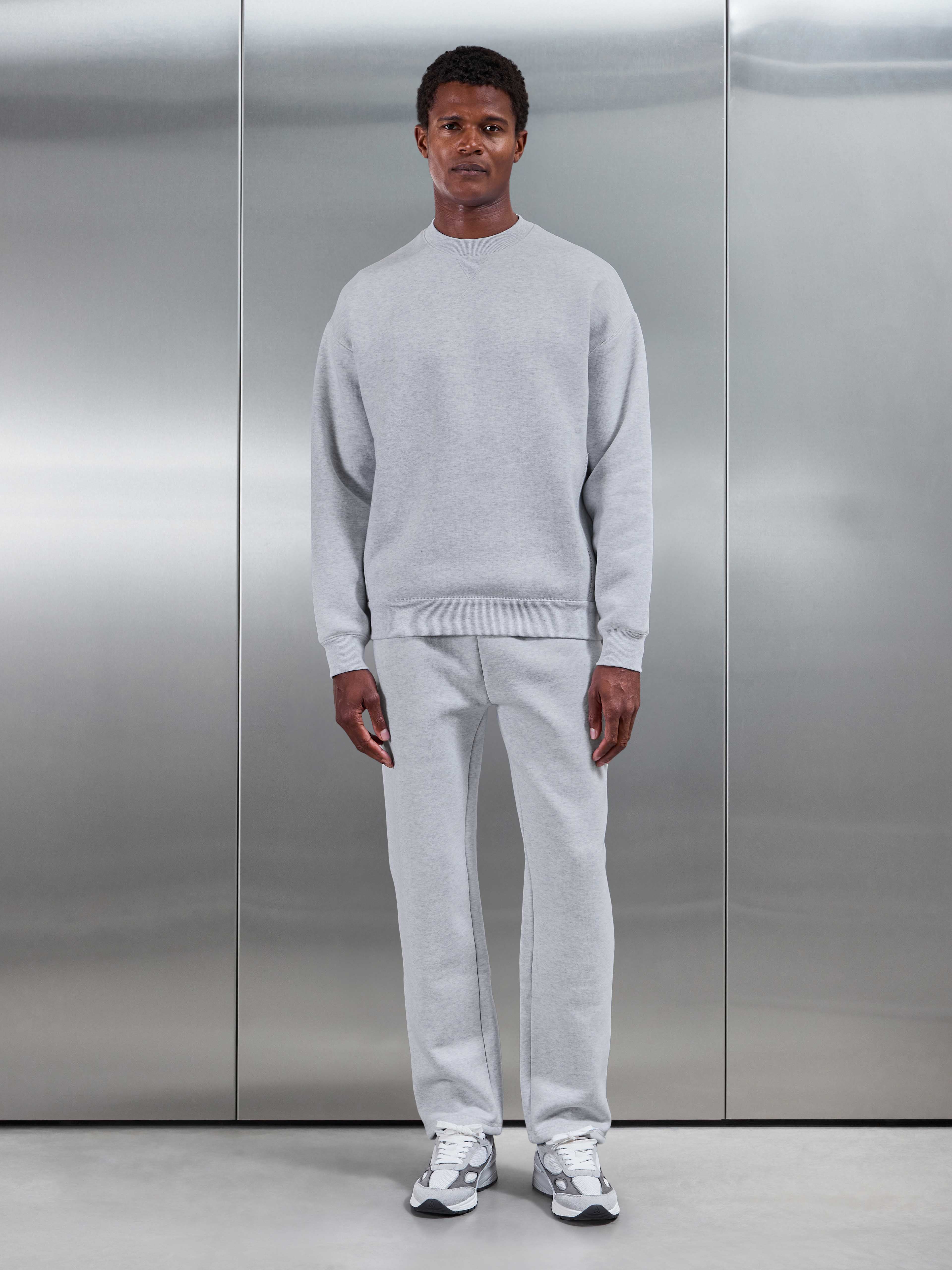 Relaxed Fit Sweatshirt in Marl Grey