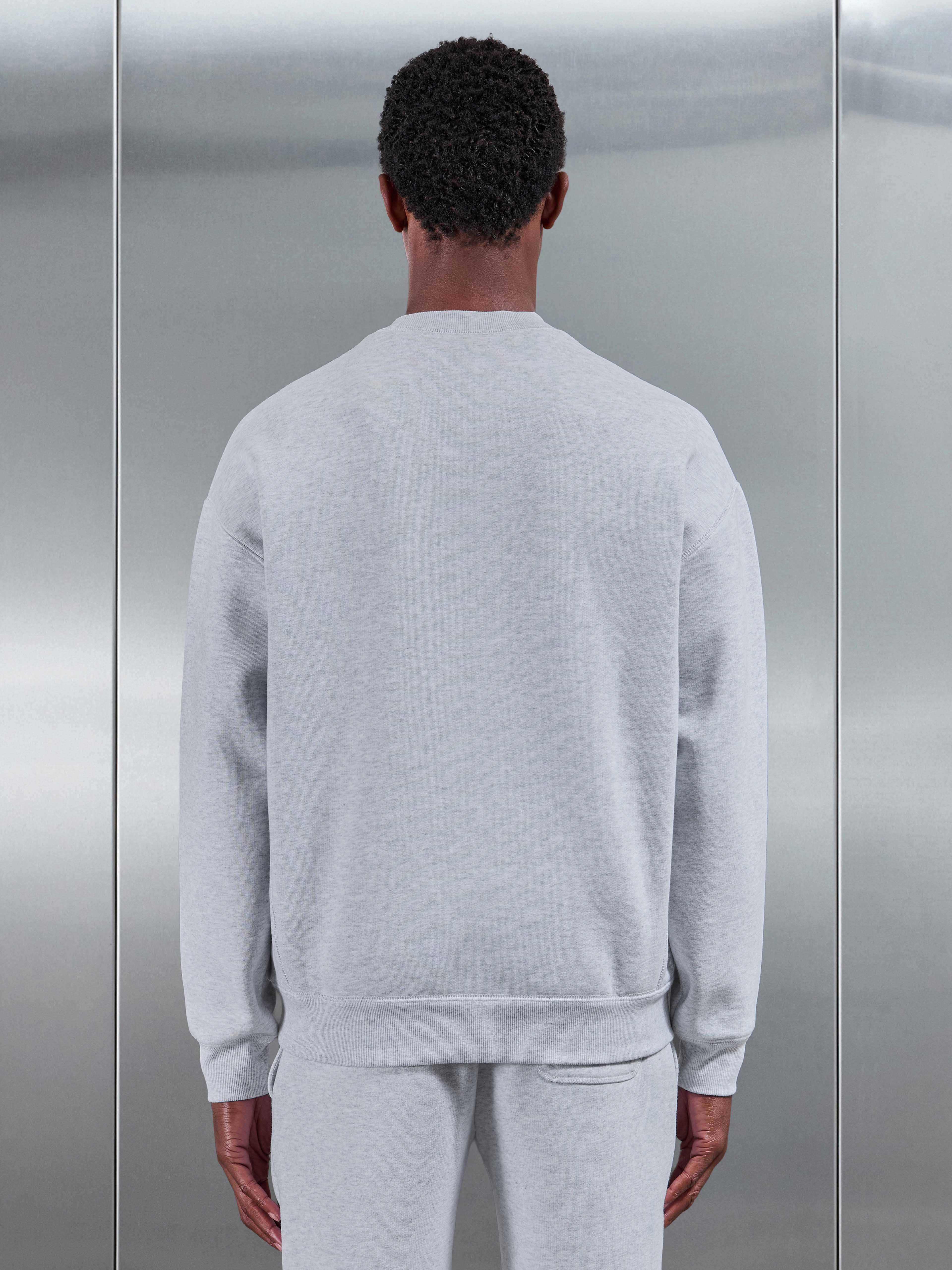 Relaxed Fit Sweatshirt in Marl Grey